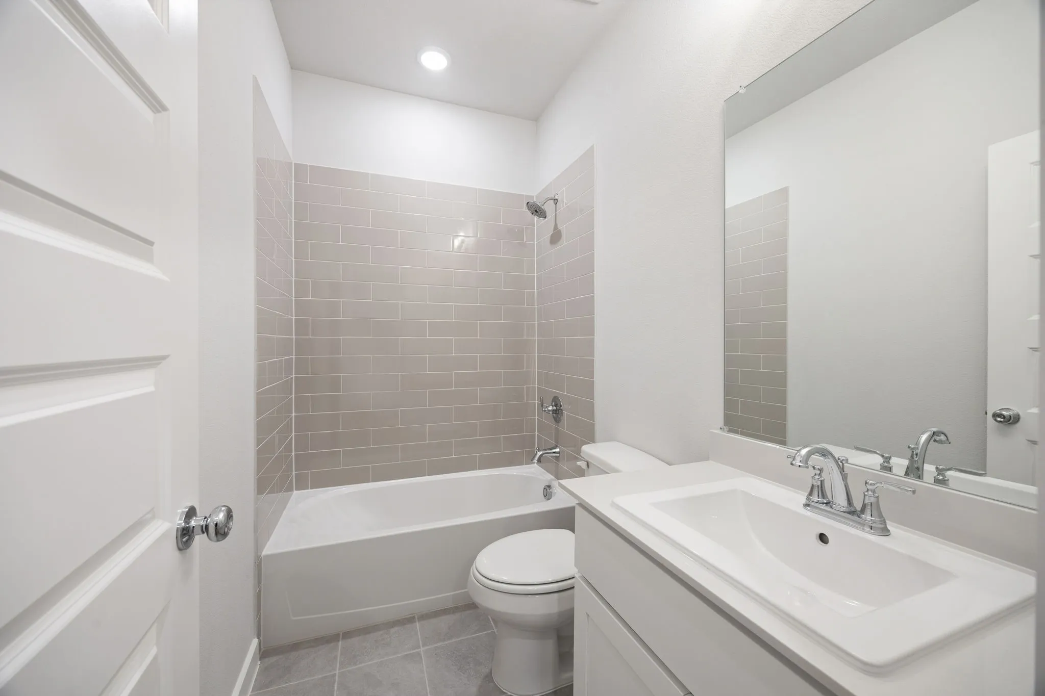 Bathroom in the Wimbledon home plan by Trophy Signature Homes – REPRESENTATIVE PHOTO