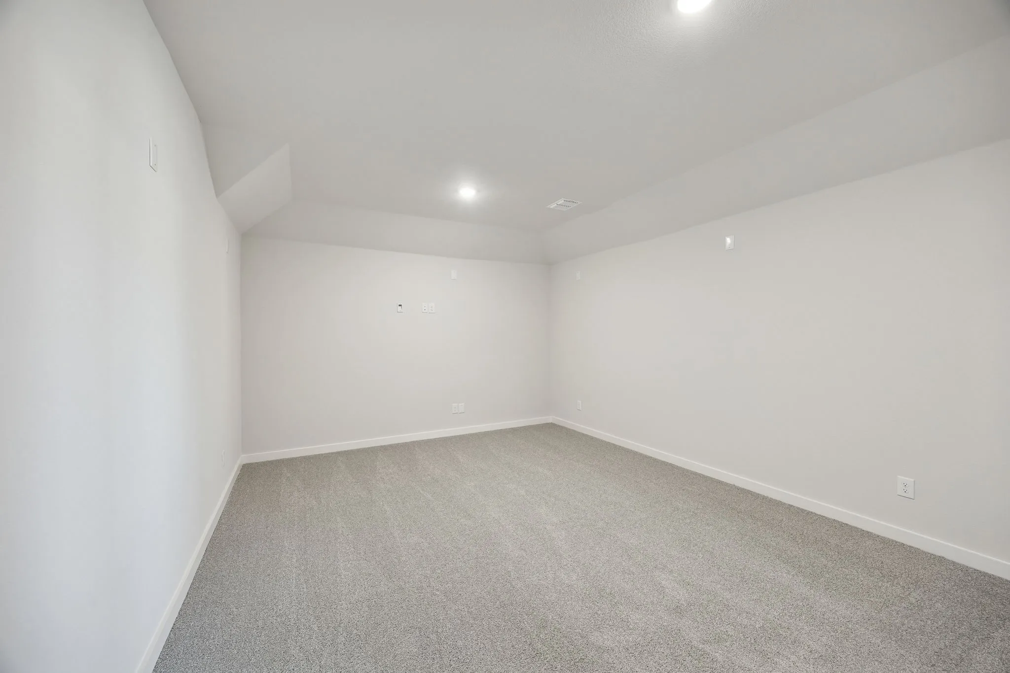 Media Room in the Wimbledon home plan by Trophy Signature Homes – REPRESENTATIVE PHOTO