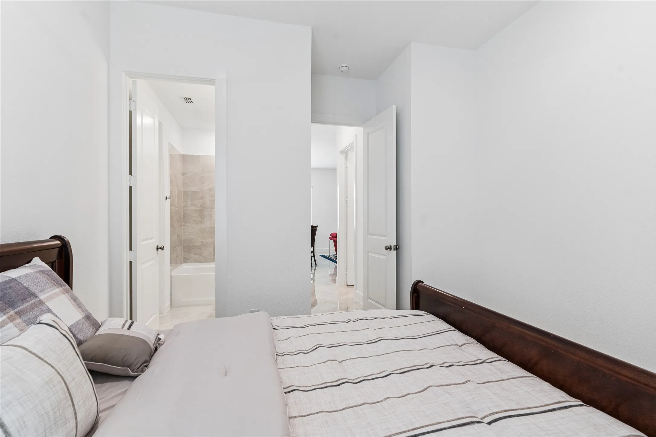 White painted walls and trim throughout