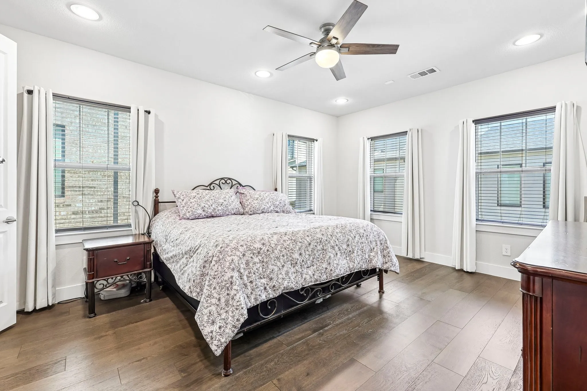 Primary Bedroom, Light and Bright with Ceiling Fan and Massive Primary Closet