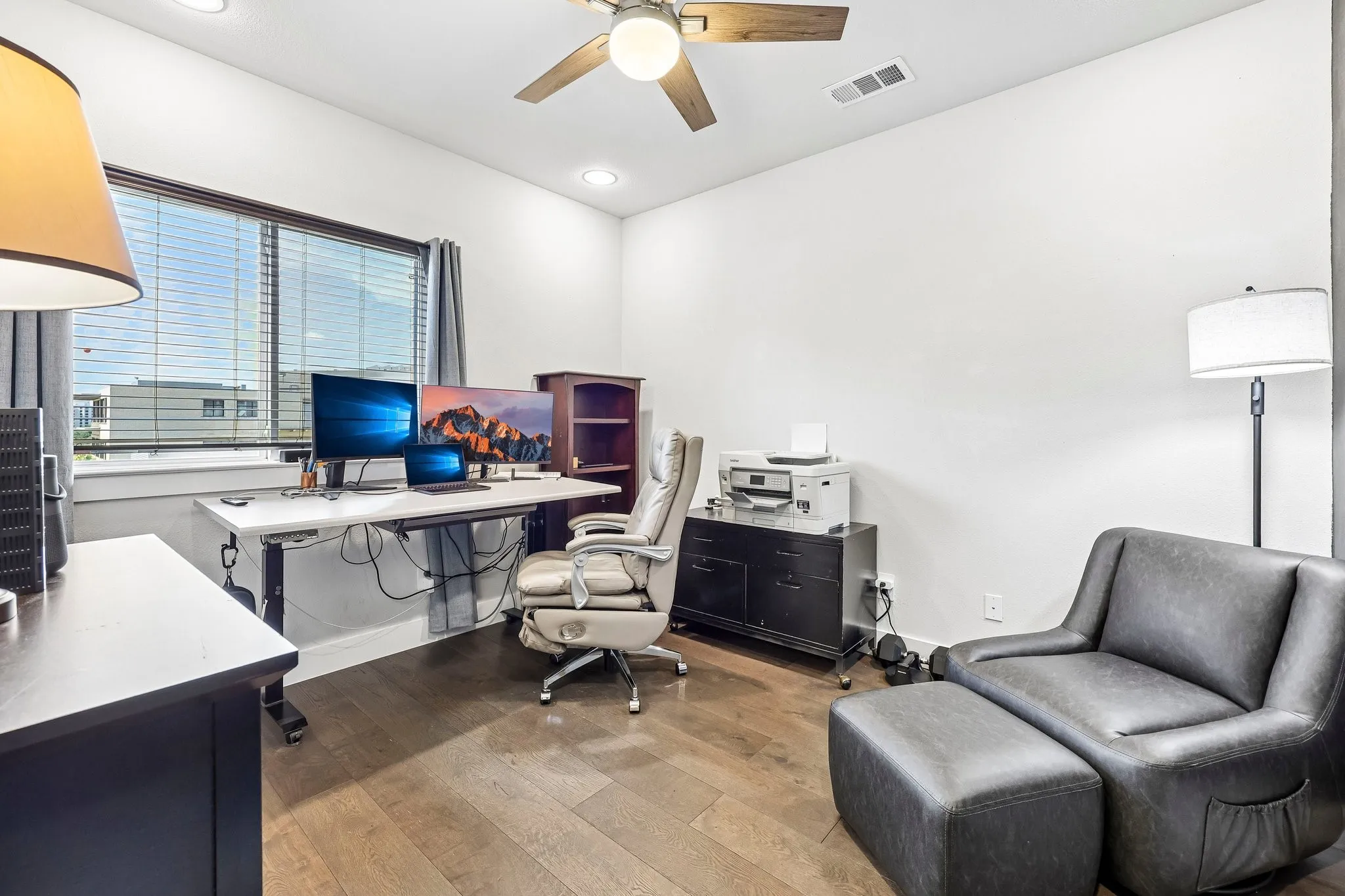 Secondary Bedroom with Large Closet and Ceiling Fan