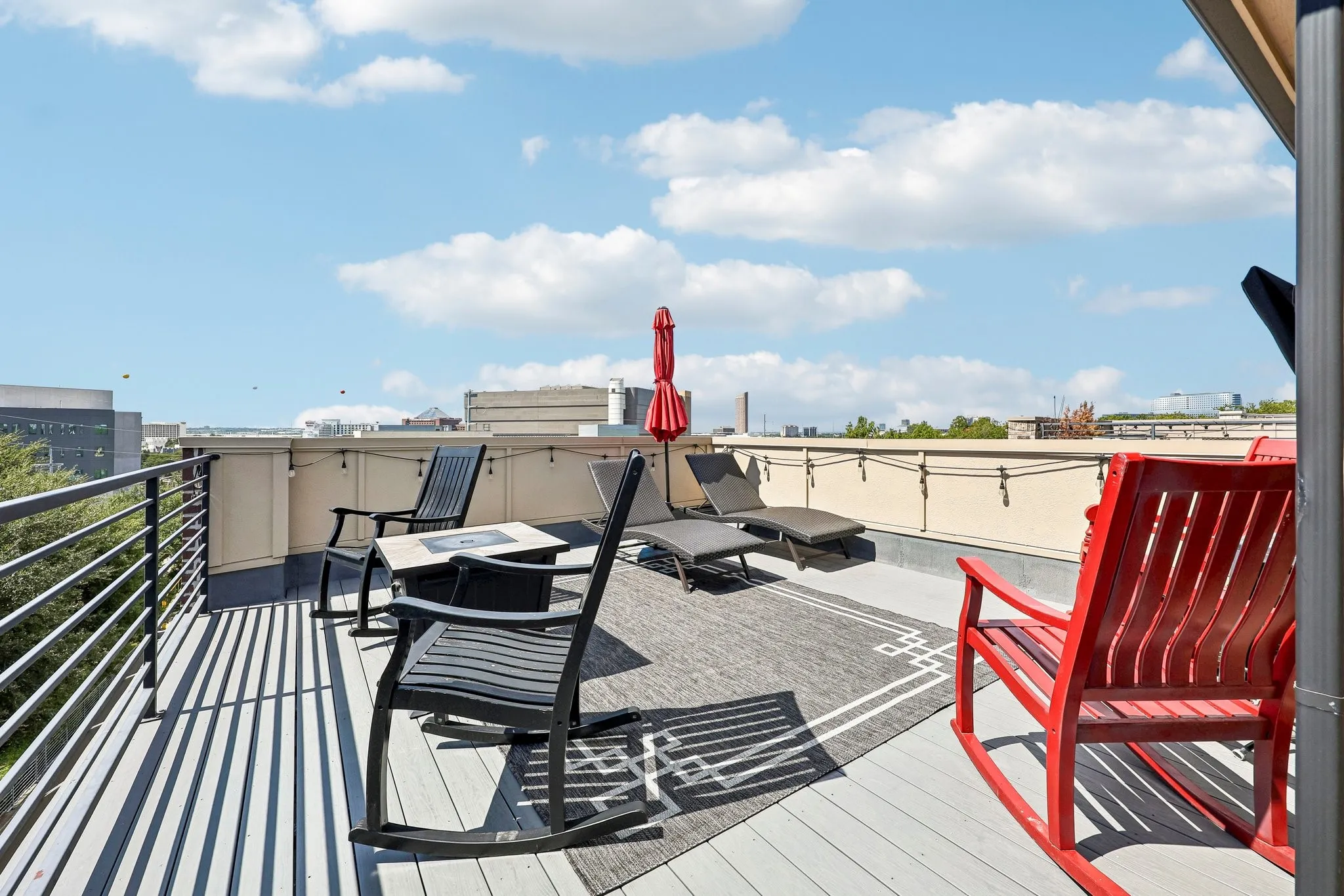 Private Rooftop Deck with Stunning Views of Dallas