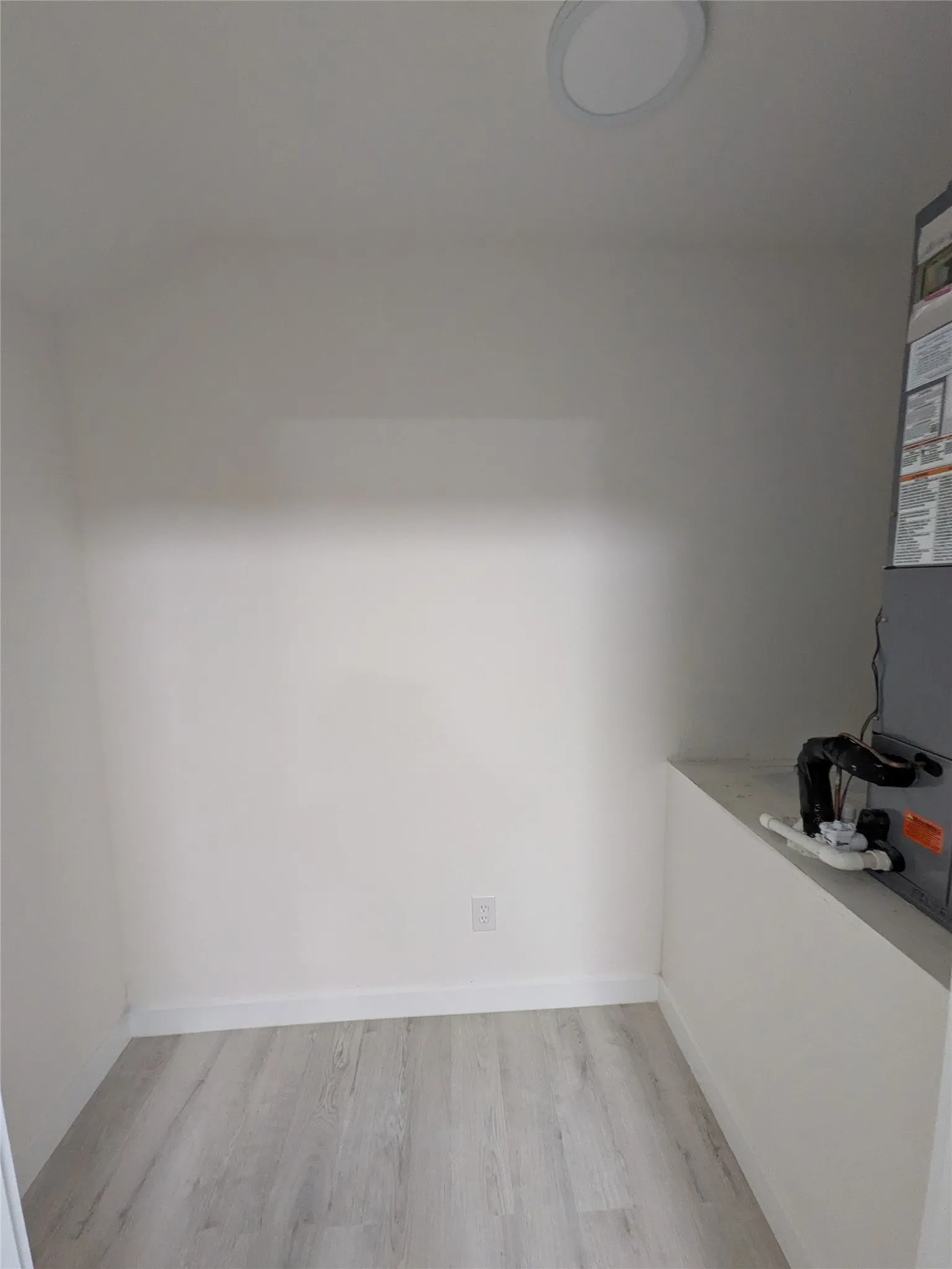 HVAC CLOSET WITH PLENTY OF EXTRA STORAGE