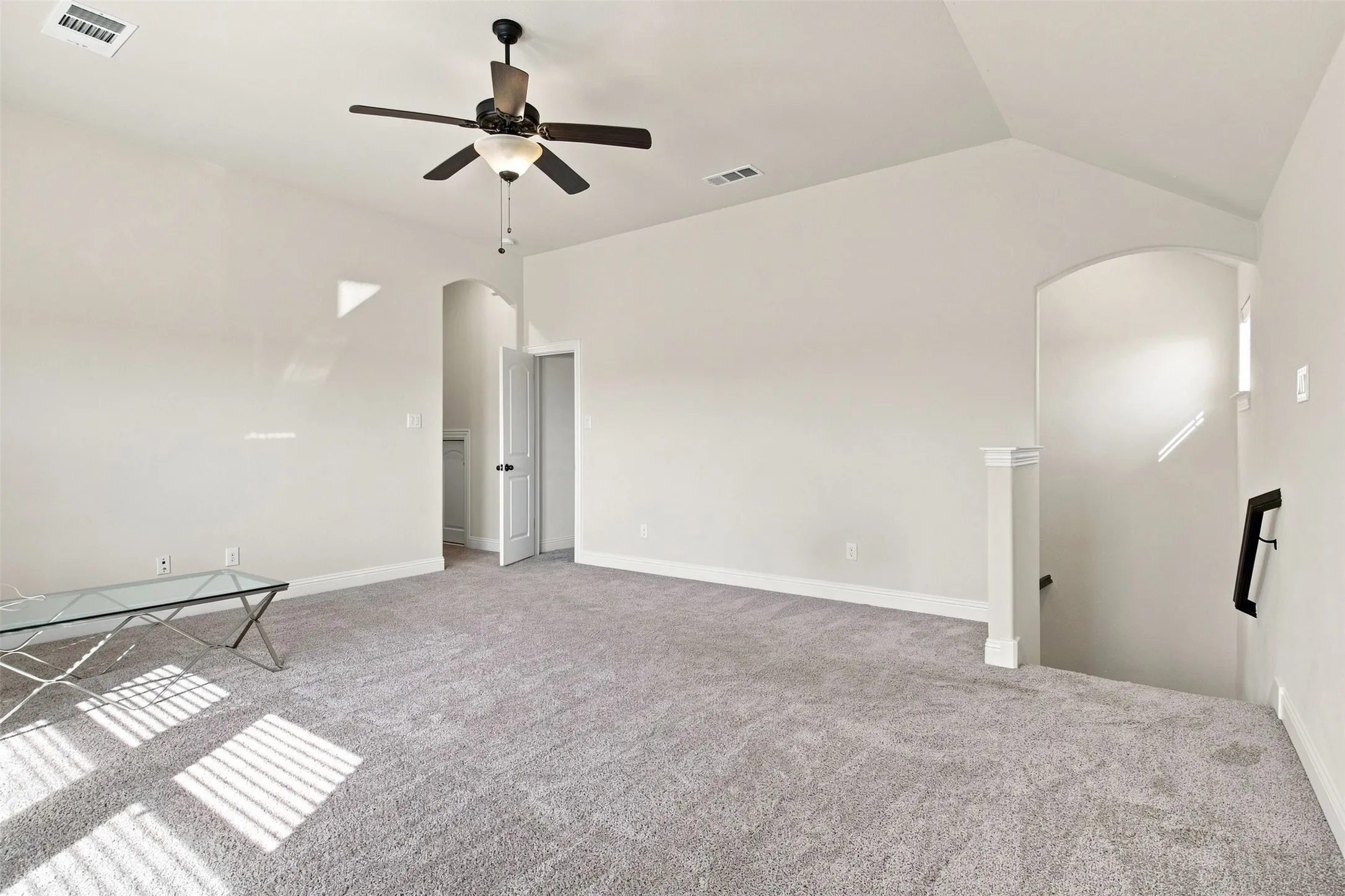 Upstairs game room