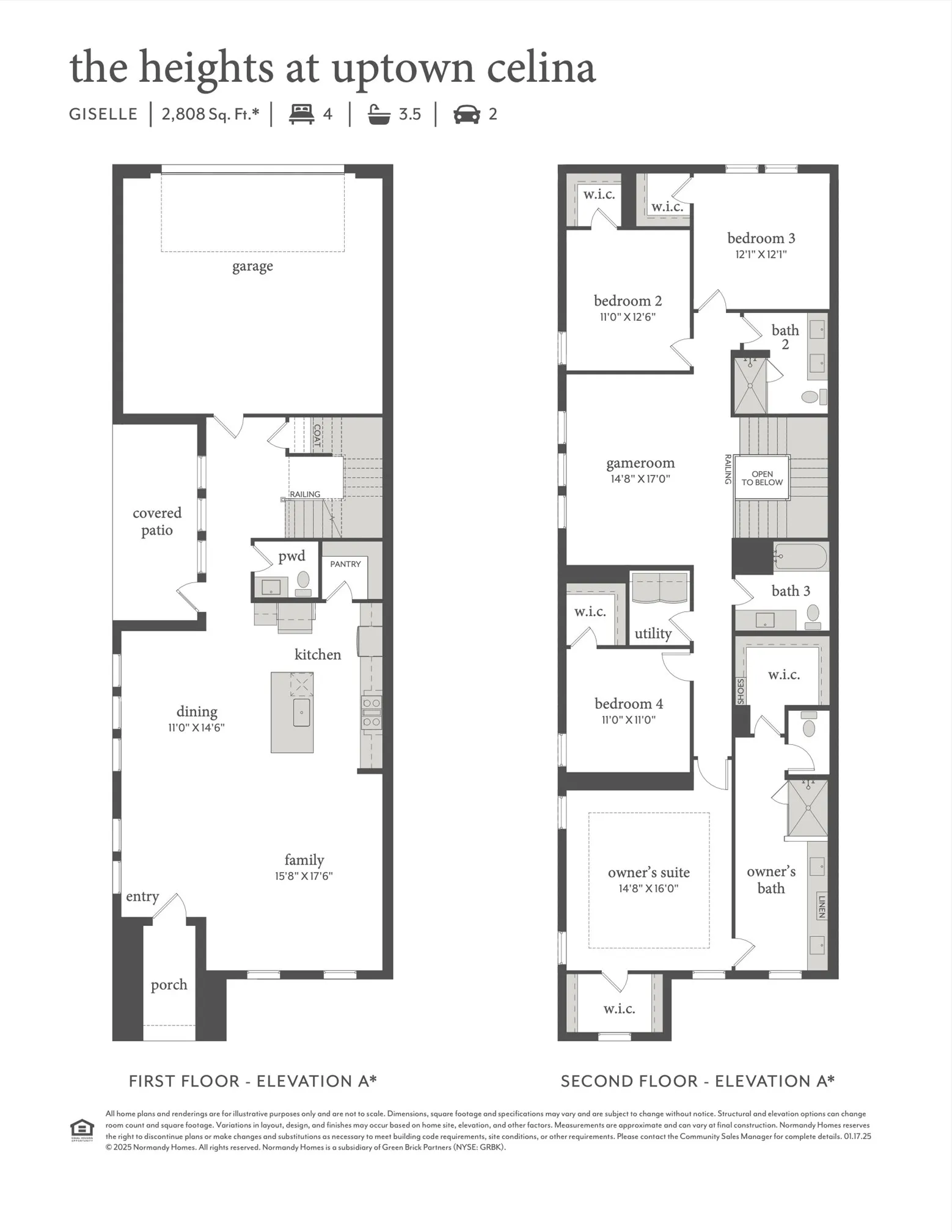 With a delightful open concept main floor and spacious bedrooms upstairs, our Giselle plan offers something for every member of the family!
