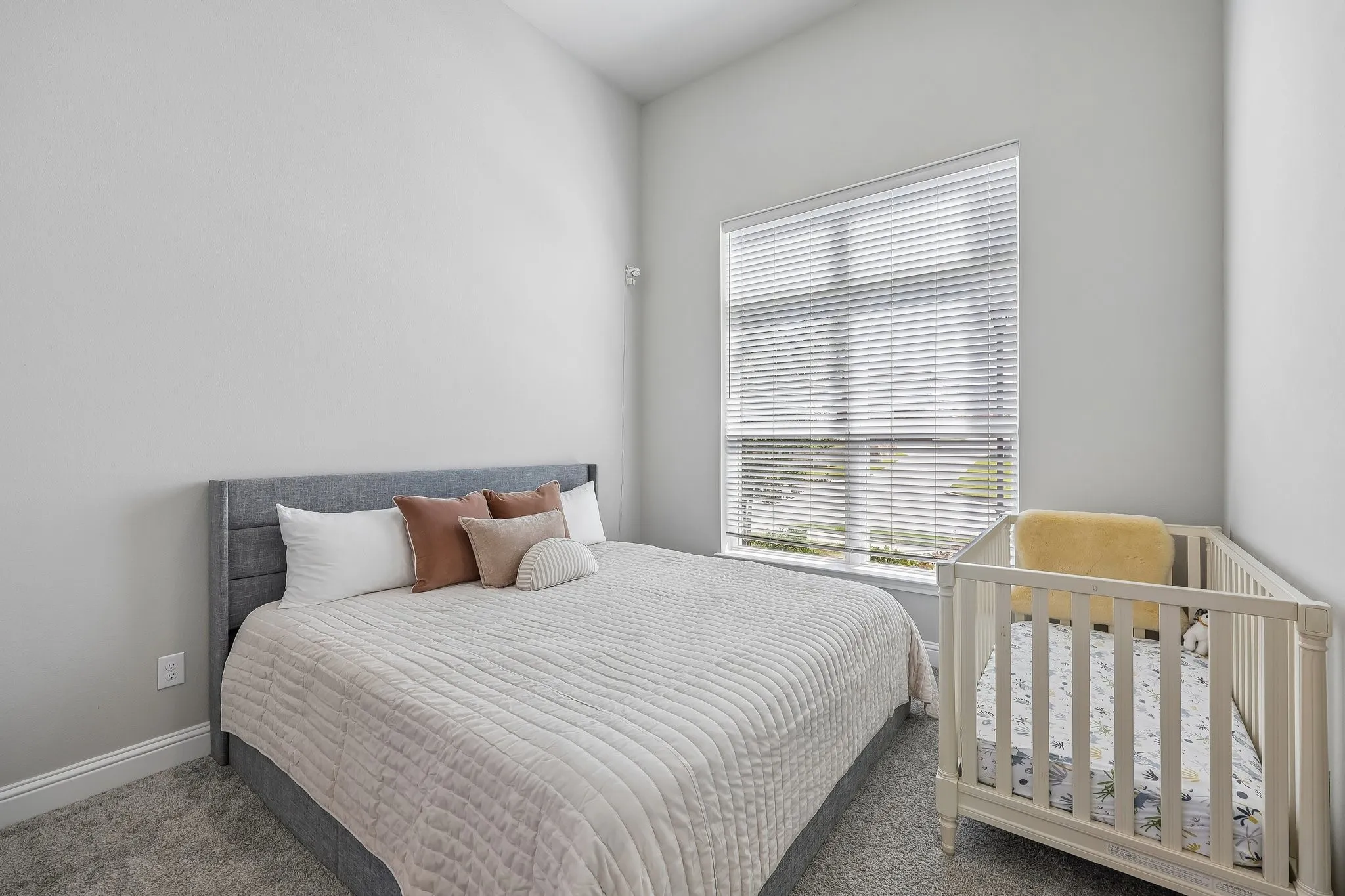 Full bedroom on main level with a private full bathroom