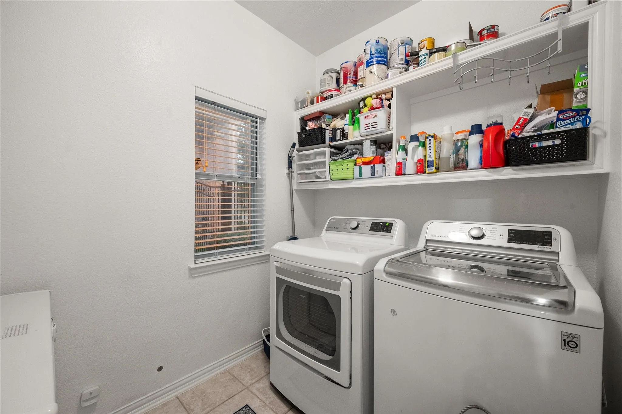 located off of the kitchen and across from the pantry