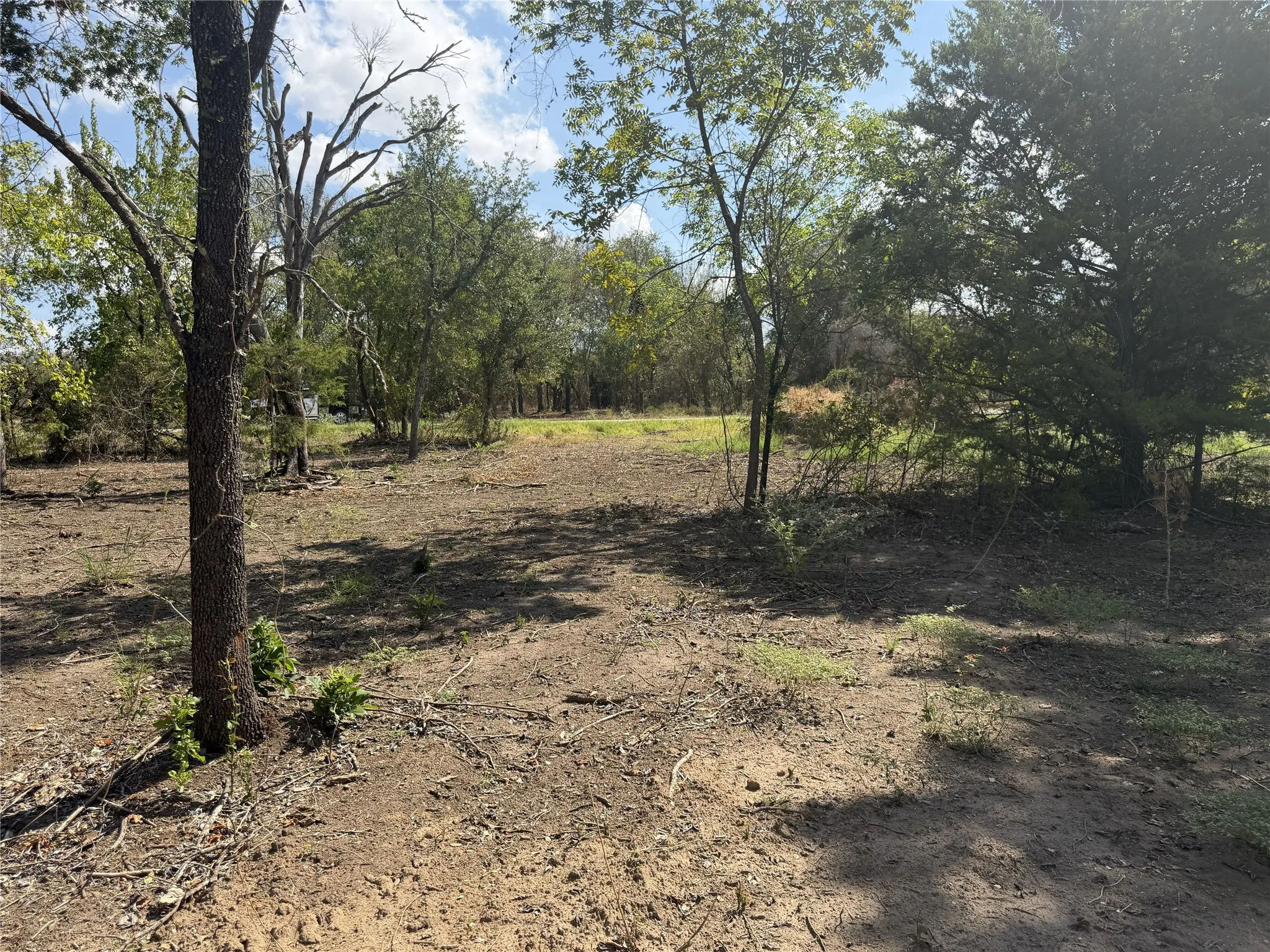 Expansive undeveloped land featuring a mix of mature trees and cleared areas