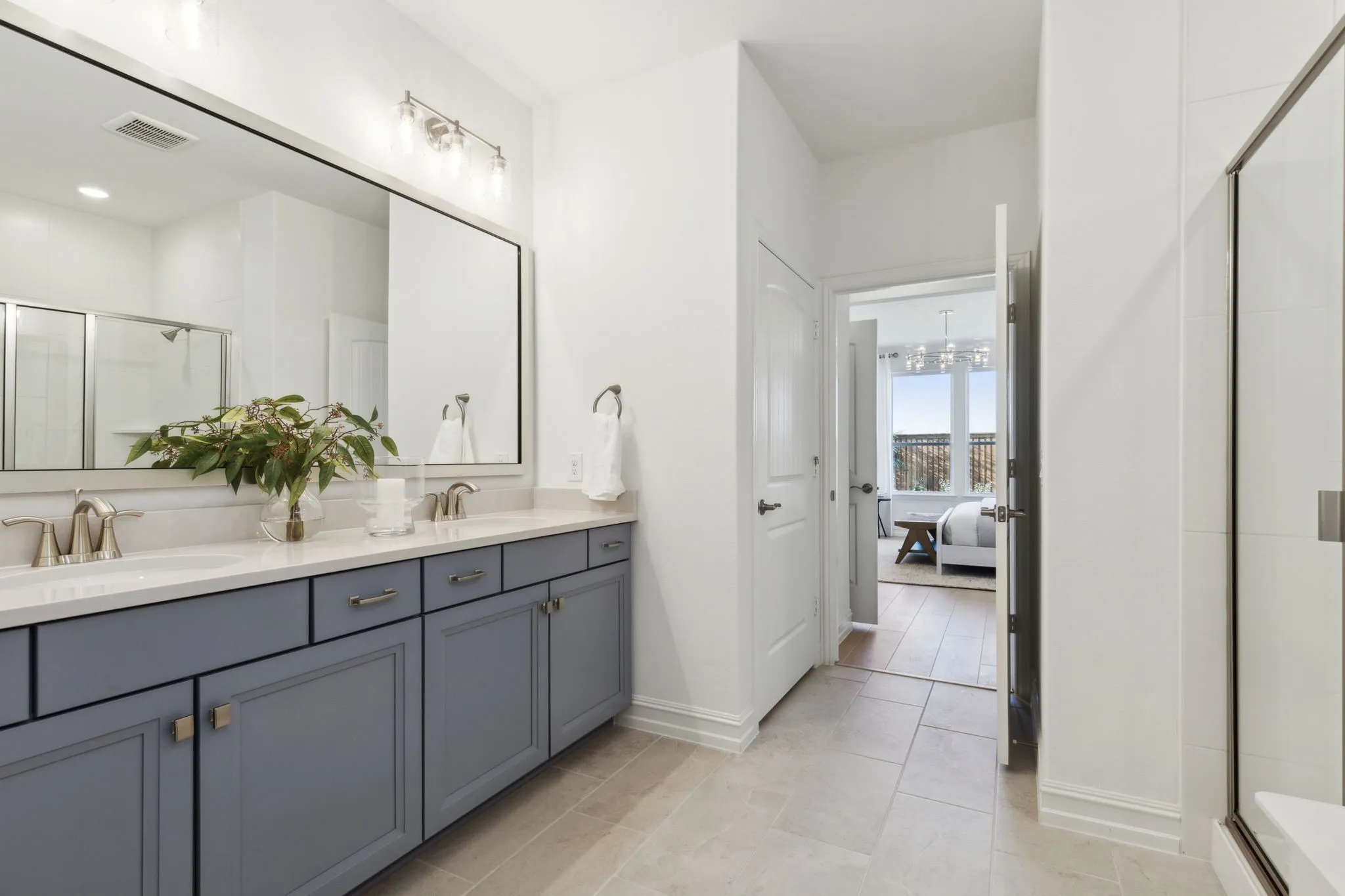 *Model Representation - Owner's private bath with double vanity