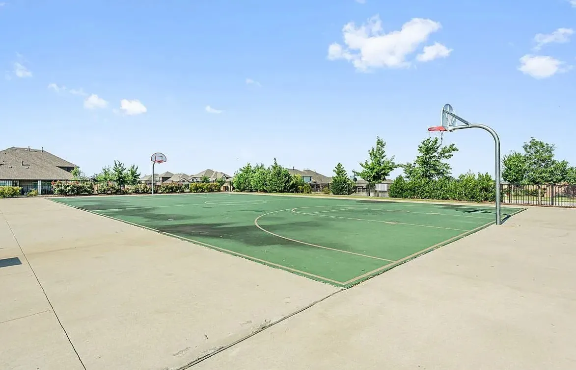View of basketball court