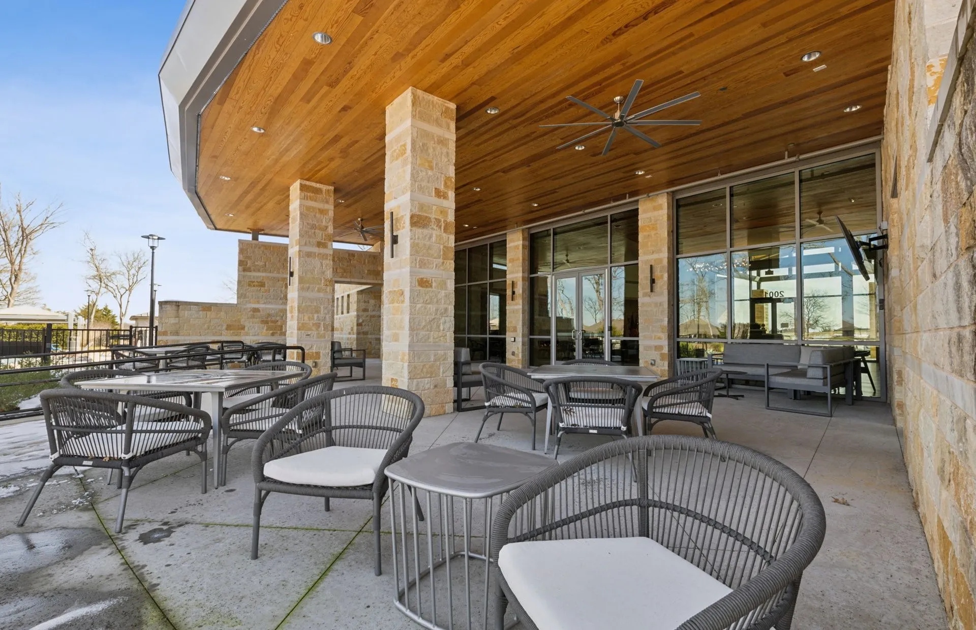 Large patio out back