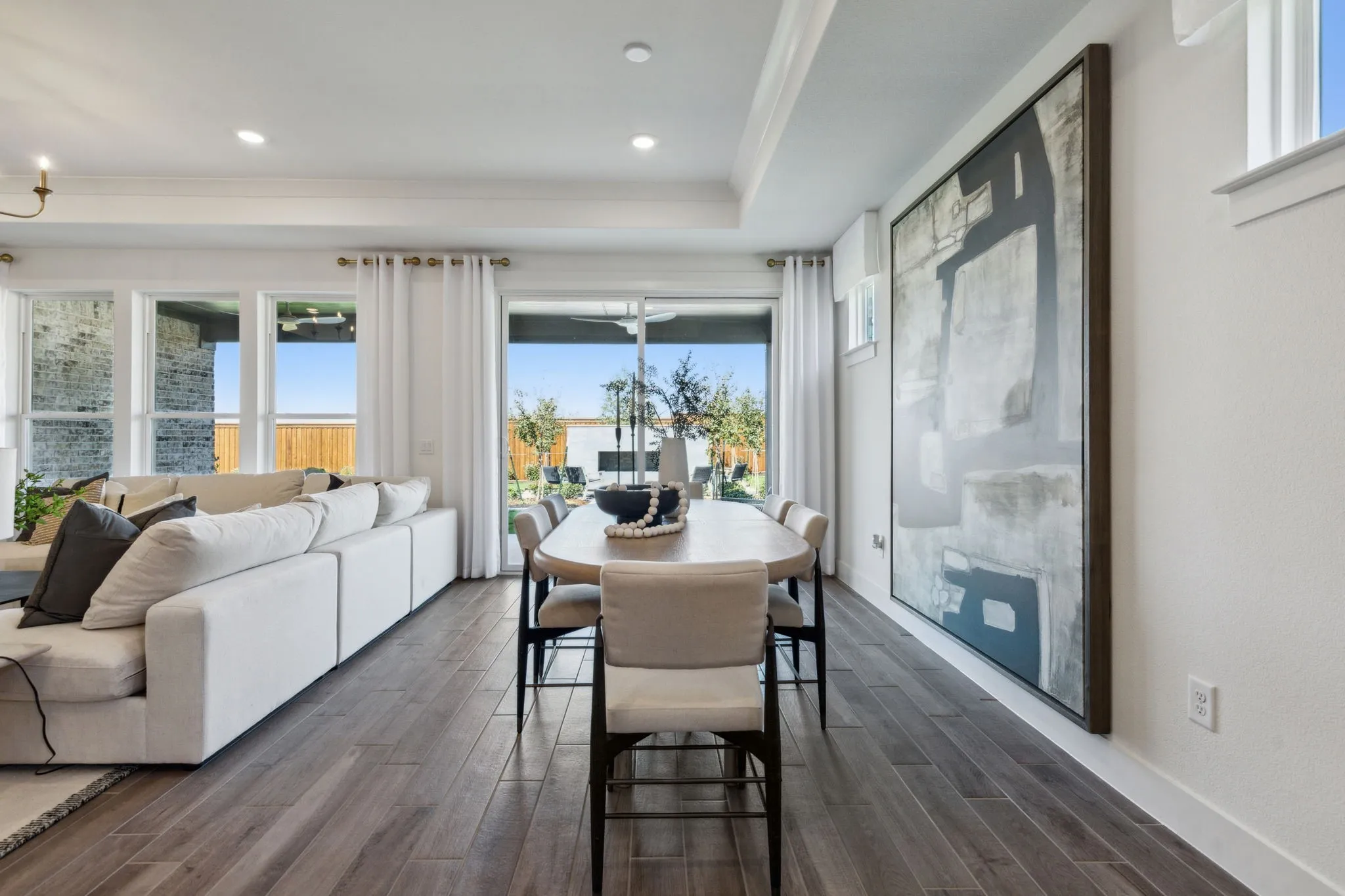*Model Representation - Dining area off kitchen with large windows