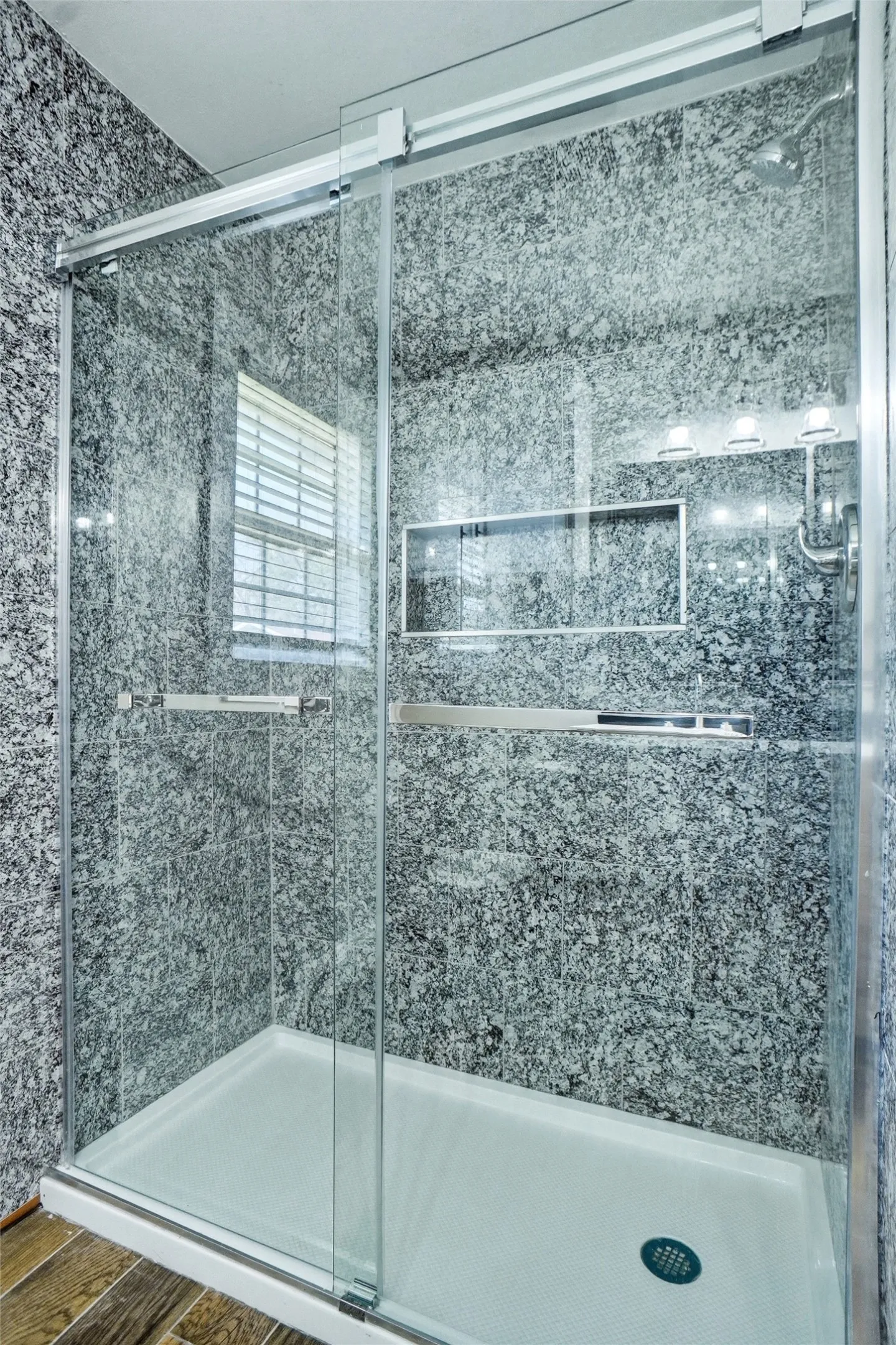 new shower in hall bath