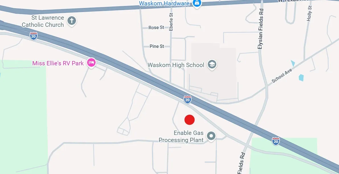Location Map. Identifying the geographical coordinates of the property and surrounding structures
