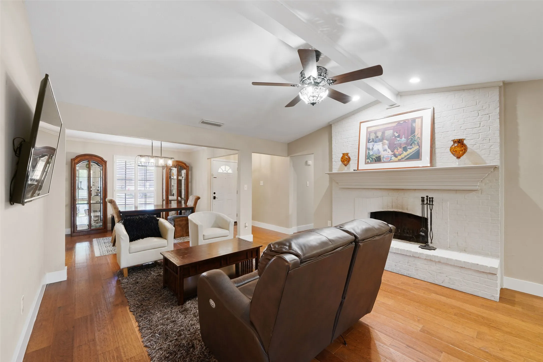 Living Room with Fireplace