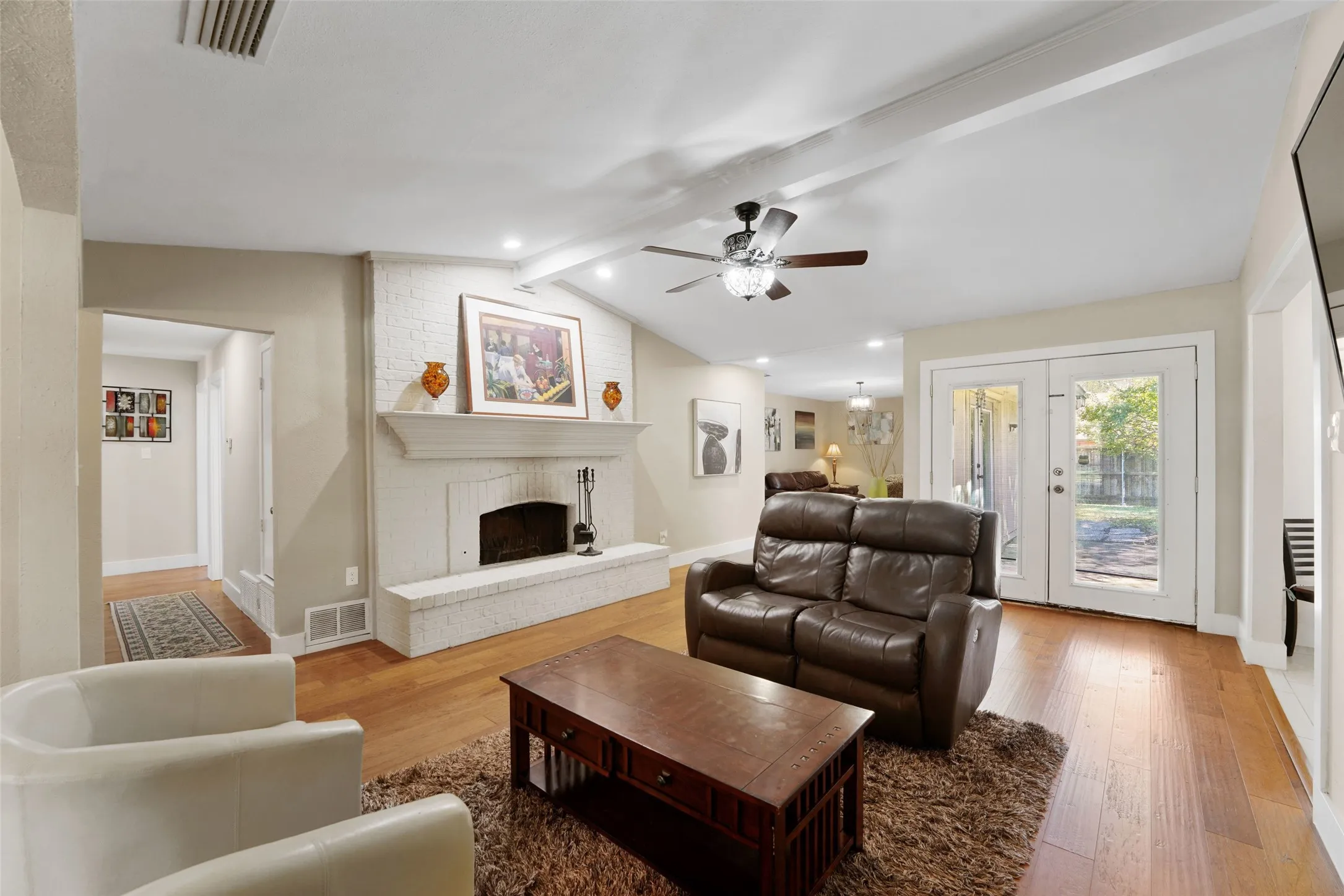 Living Room with Fireplace
