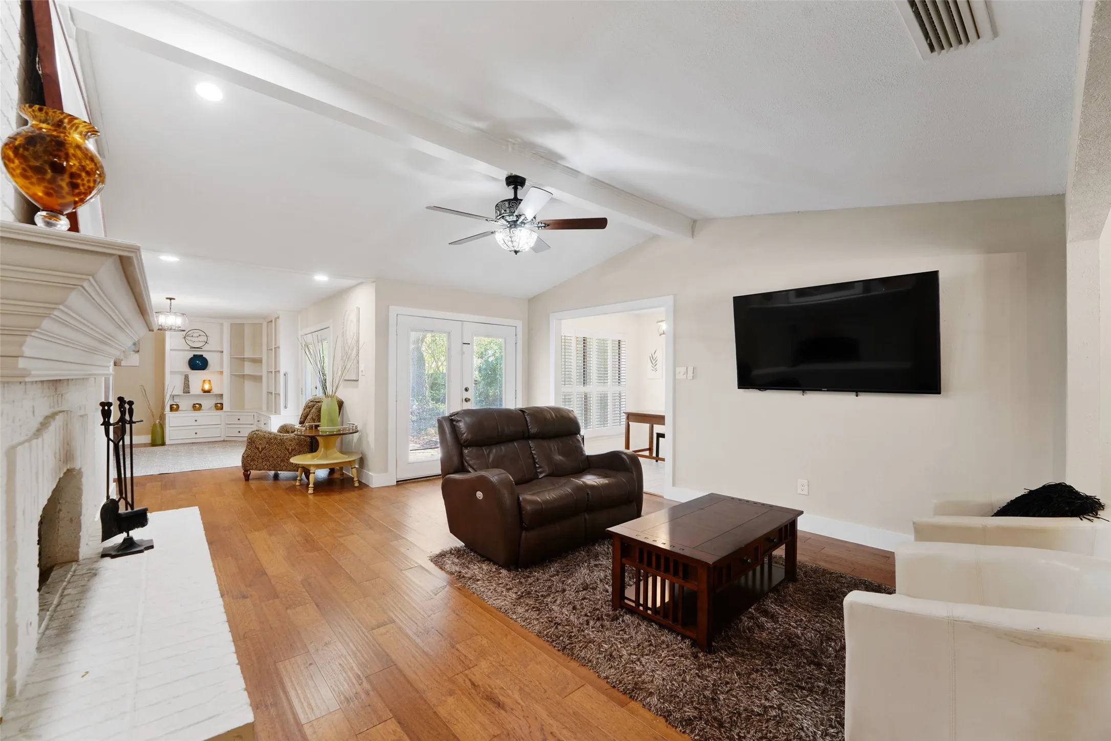 Living Room with Fireplace