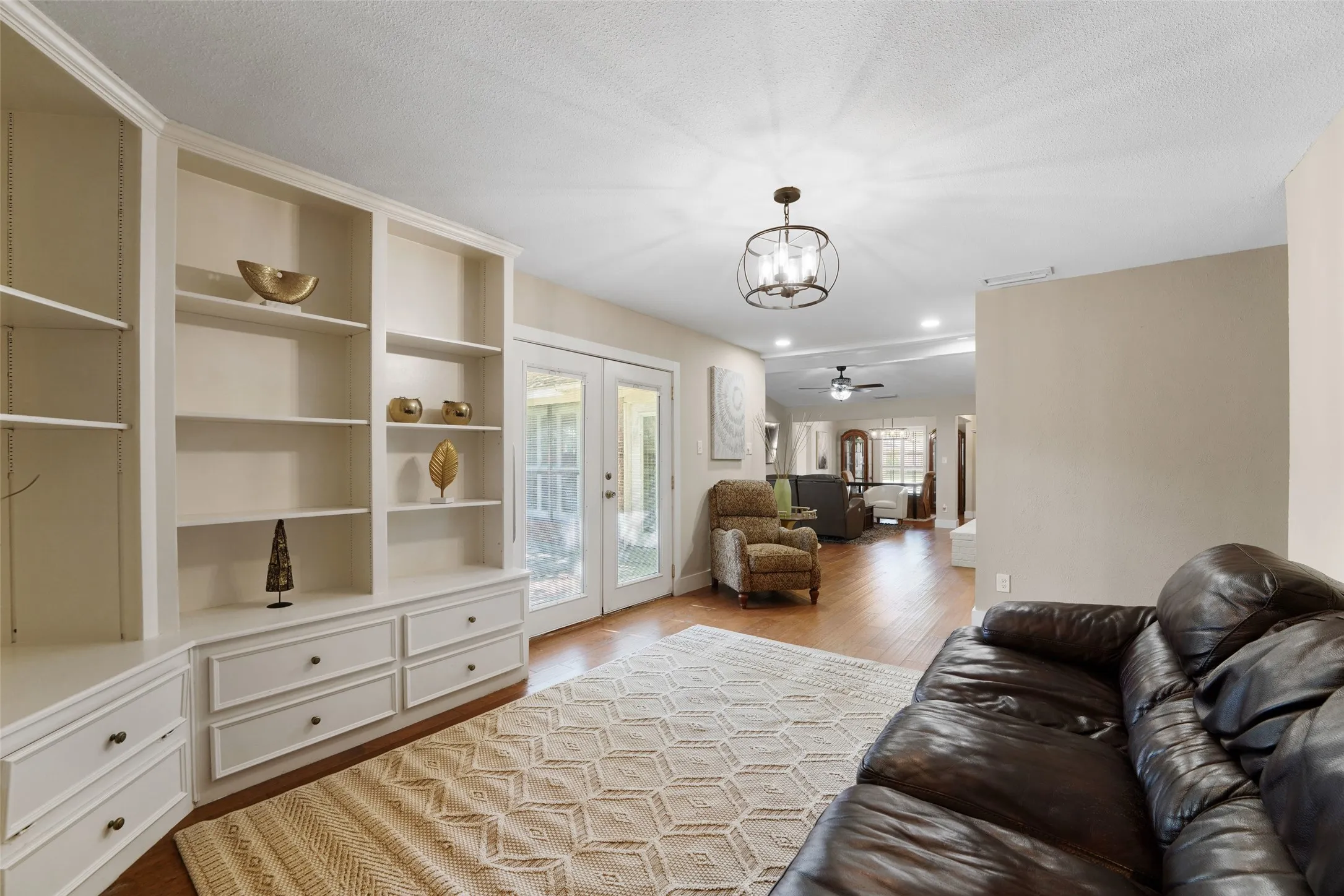 Family Room with Built-ins