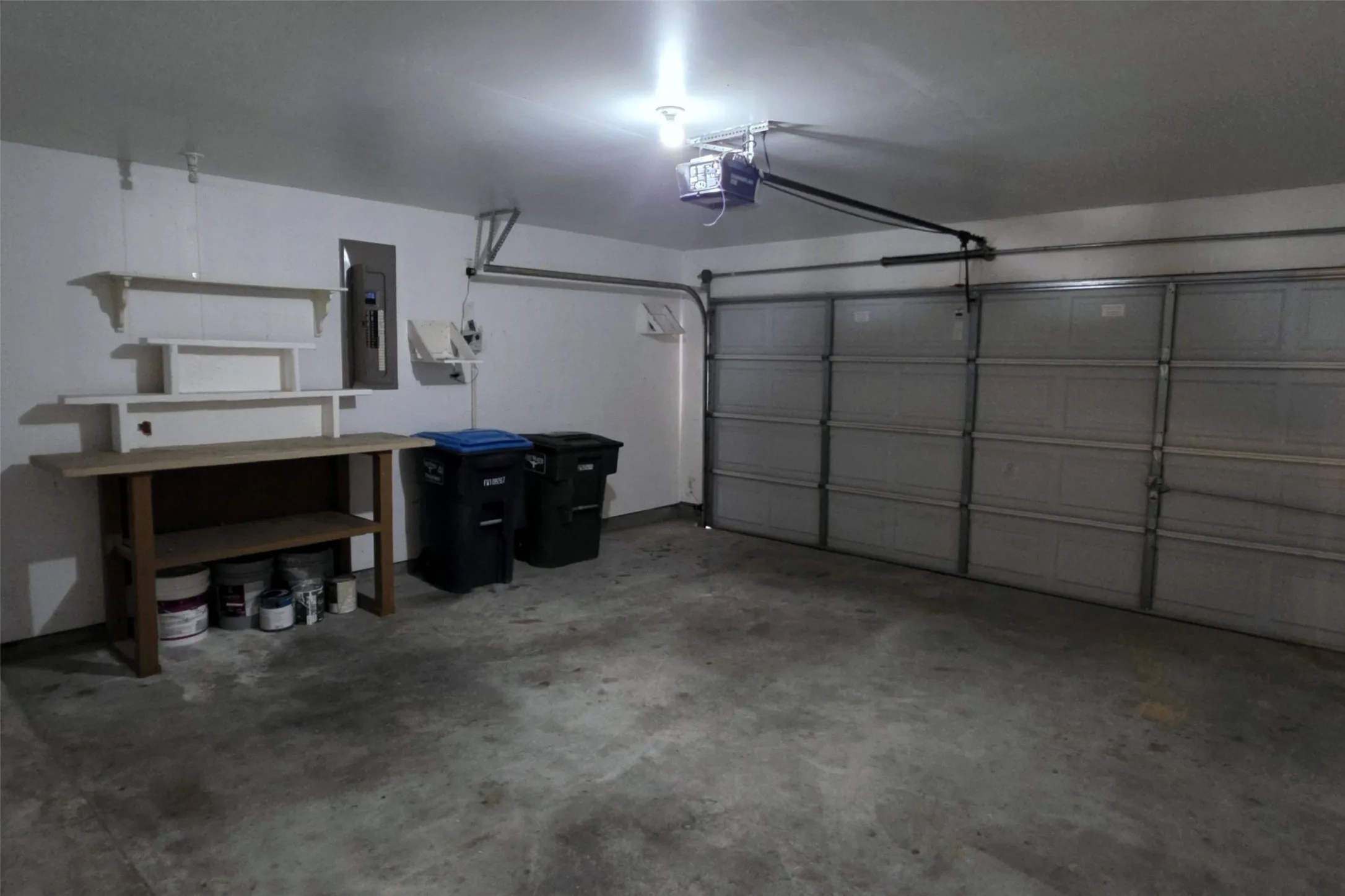 Garage has an electric door opener already installed, and sprinklers inspected in September 2026!