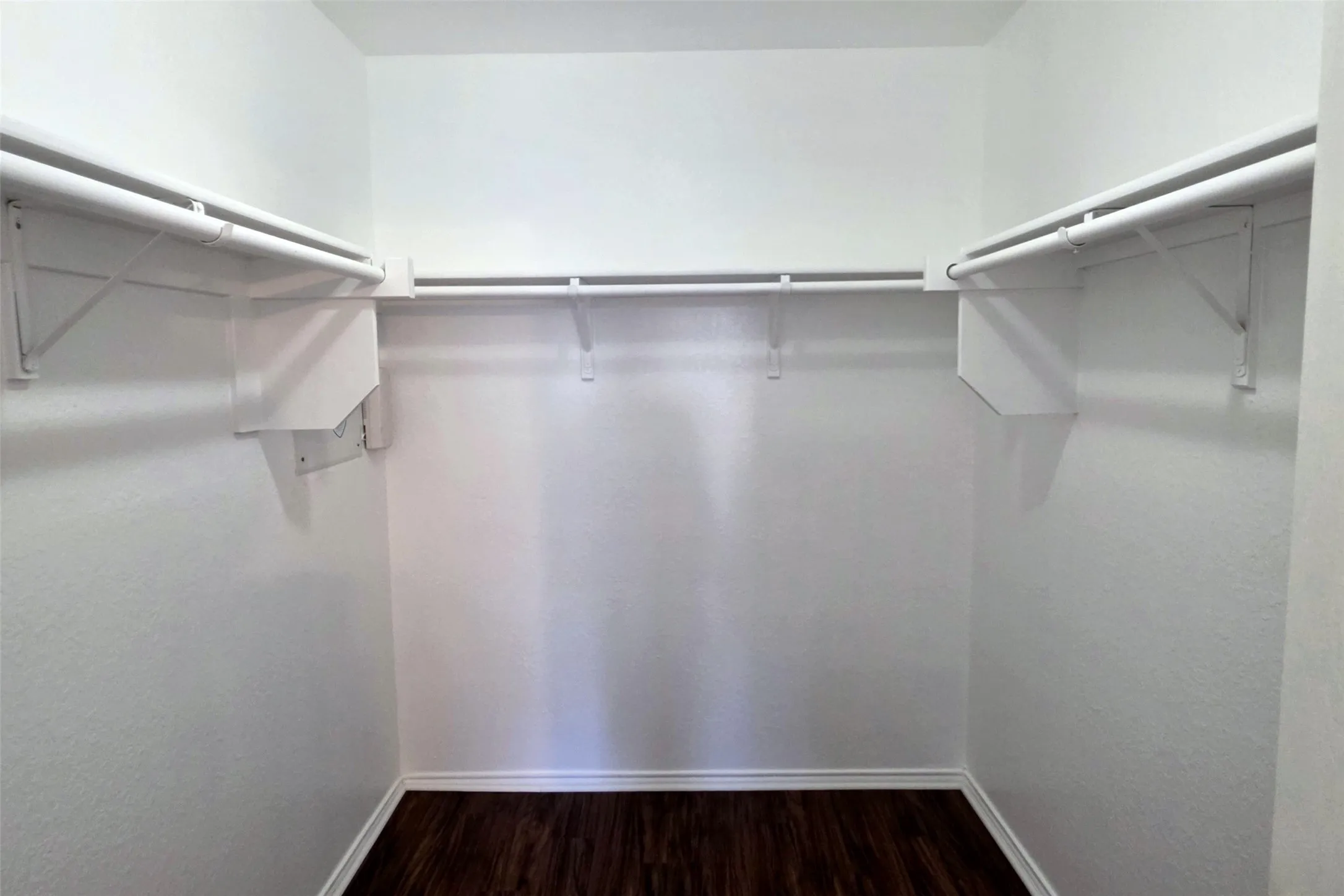 Freshly painted walk-in closet!