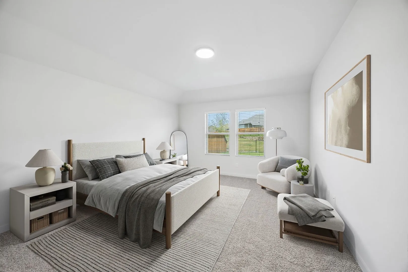 Primary bedroom in the Heisman home plan by Trophy Signature Homes – REPRESENTATIVE PHOTO