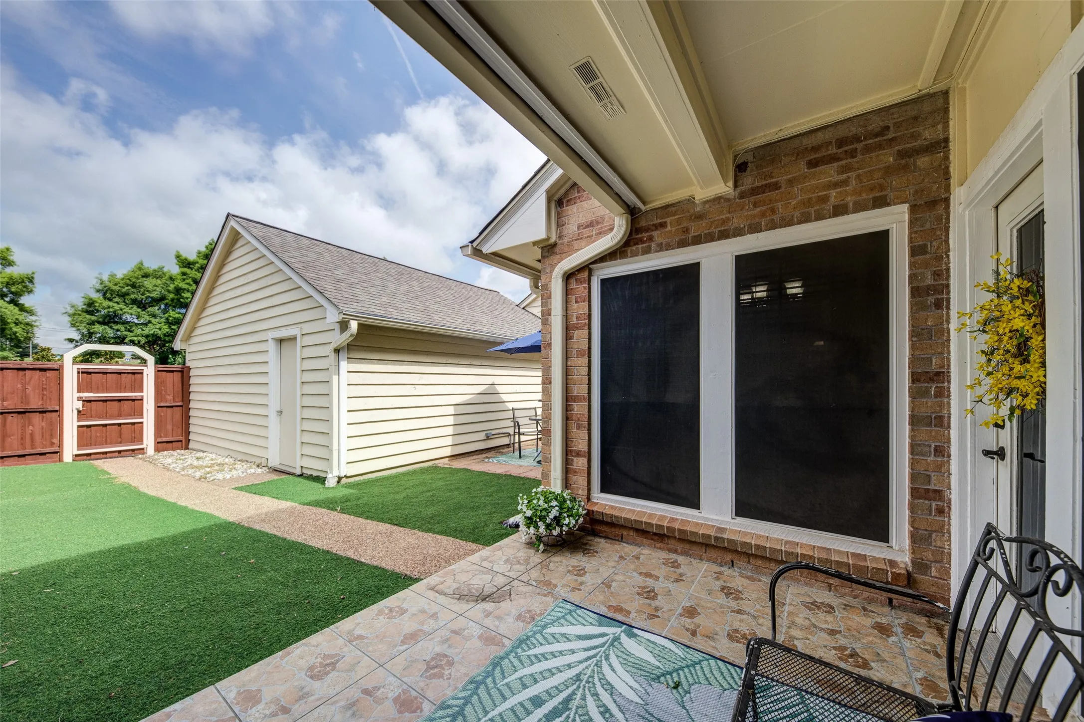 Rear Patio area