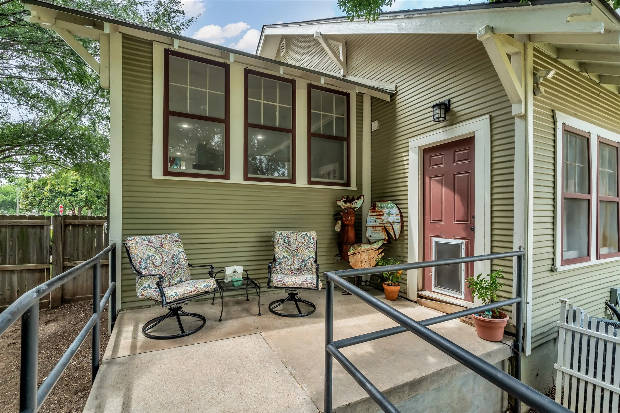Rear patio off back door