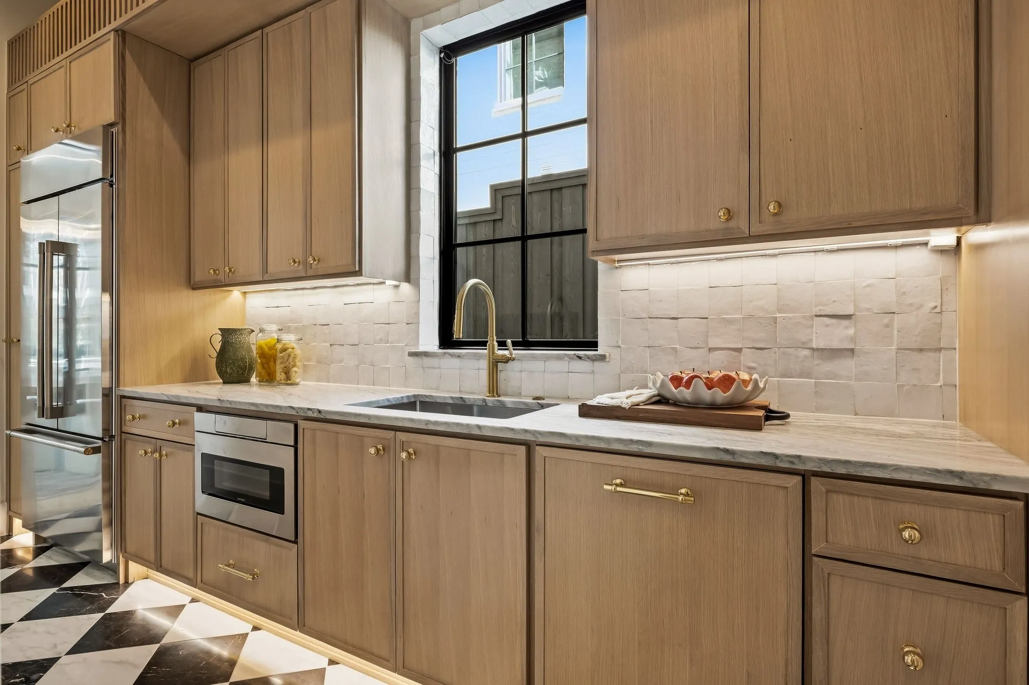 Prep Kitchen with Refrigerator and Dishwasher and separate Pantry area