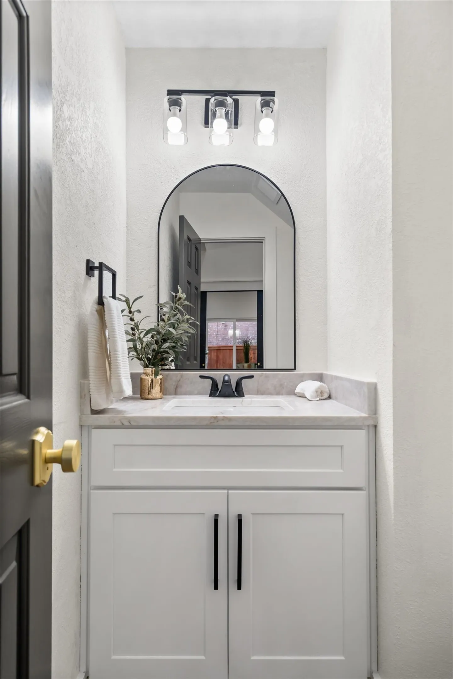 Updated downstairs powder bath