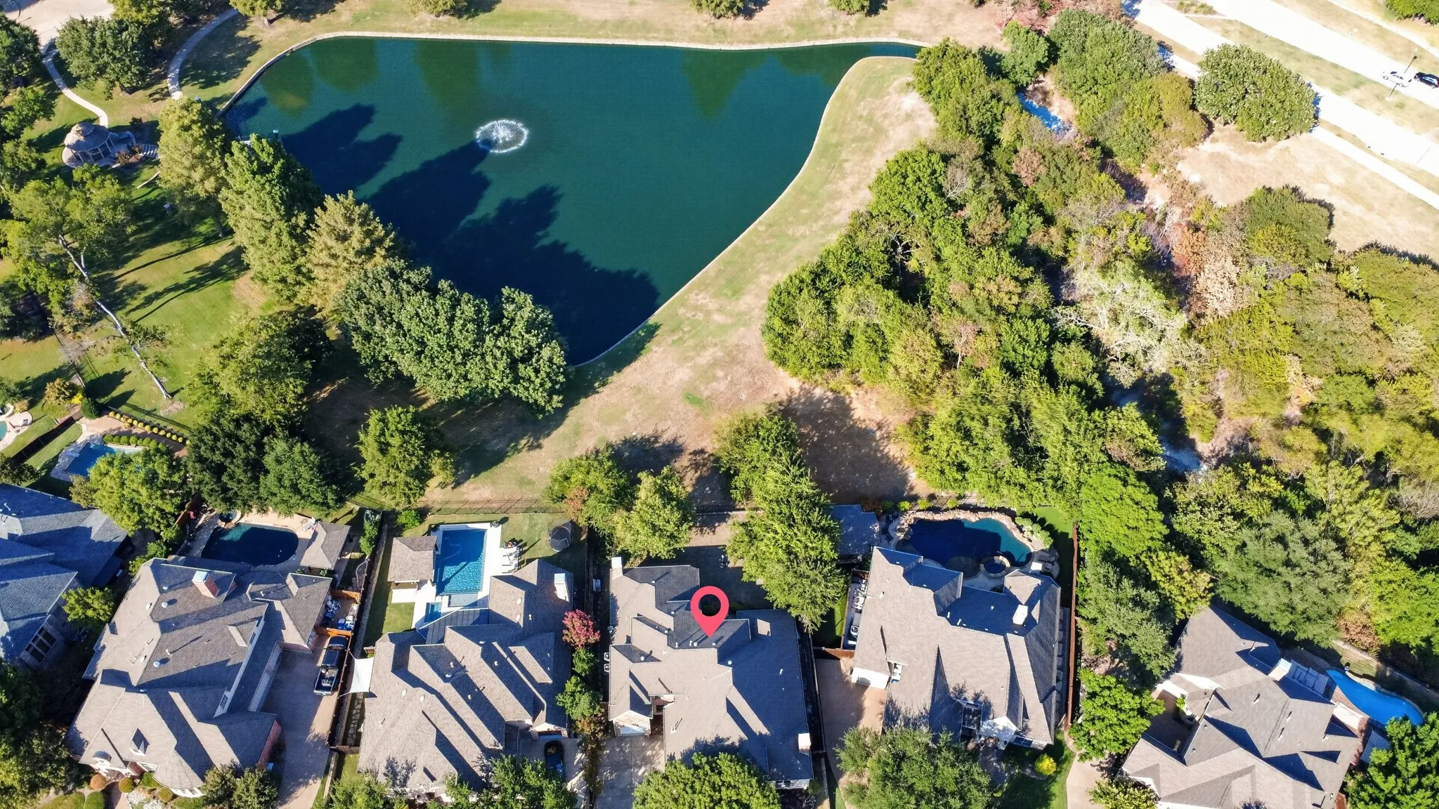 Aerial View - Water front property.