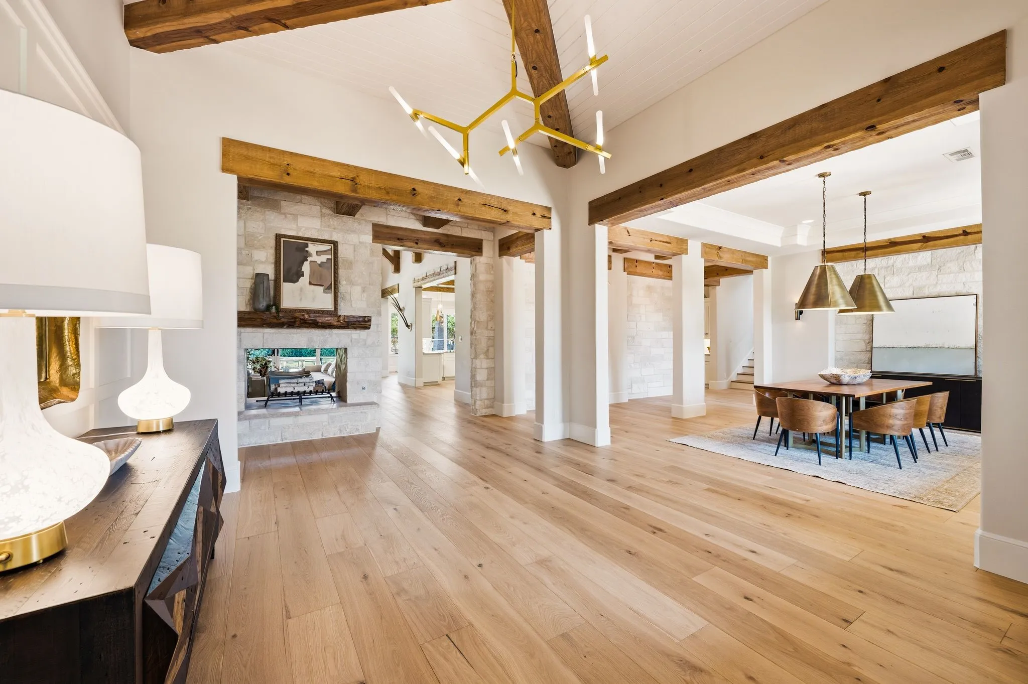 Soaring ceilings and natural light make a memorable first impression.