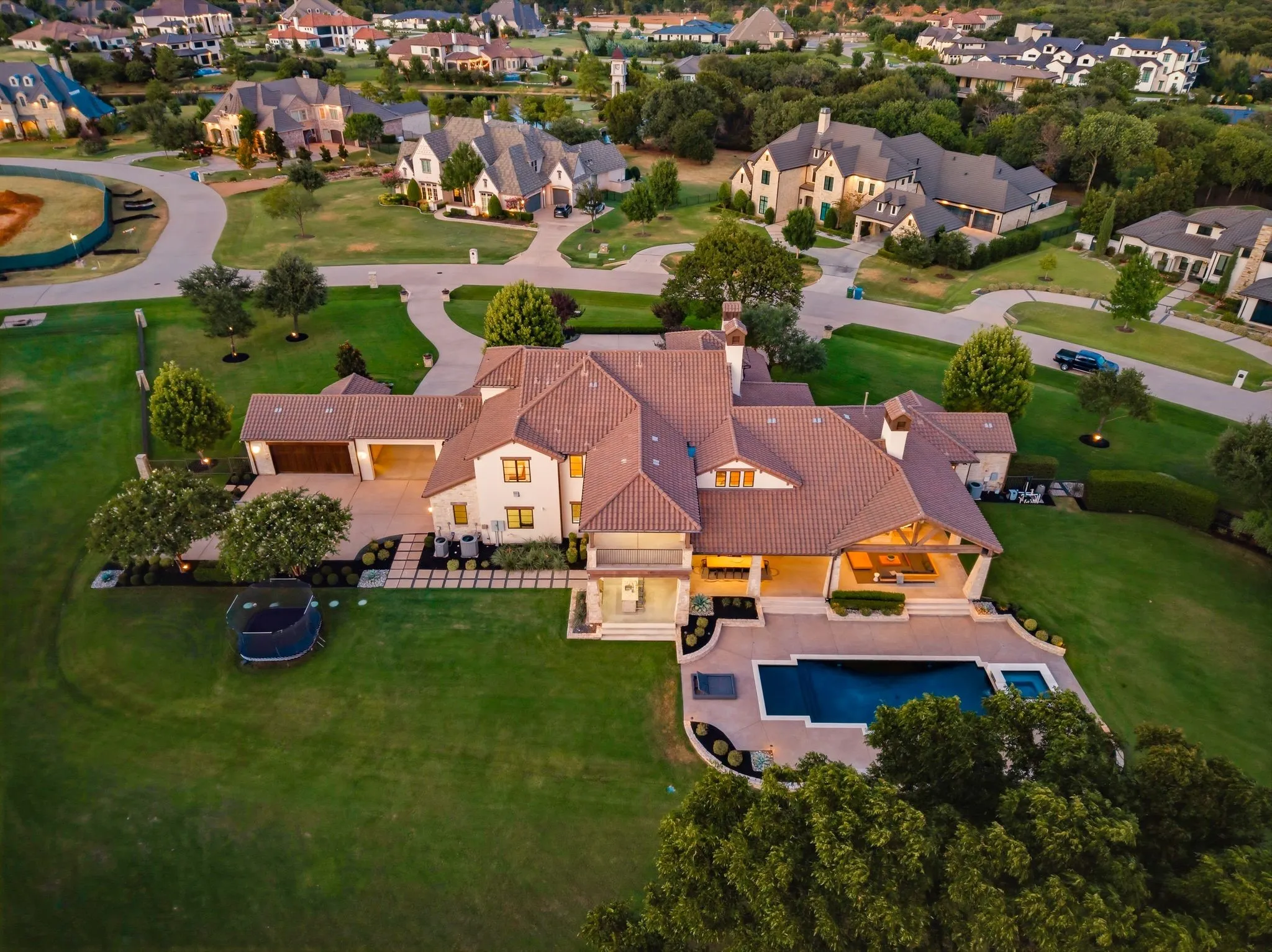 Aerial View of Backyard