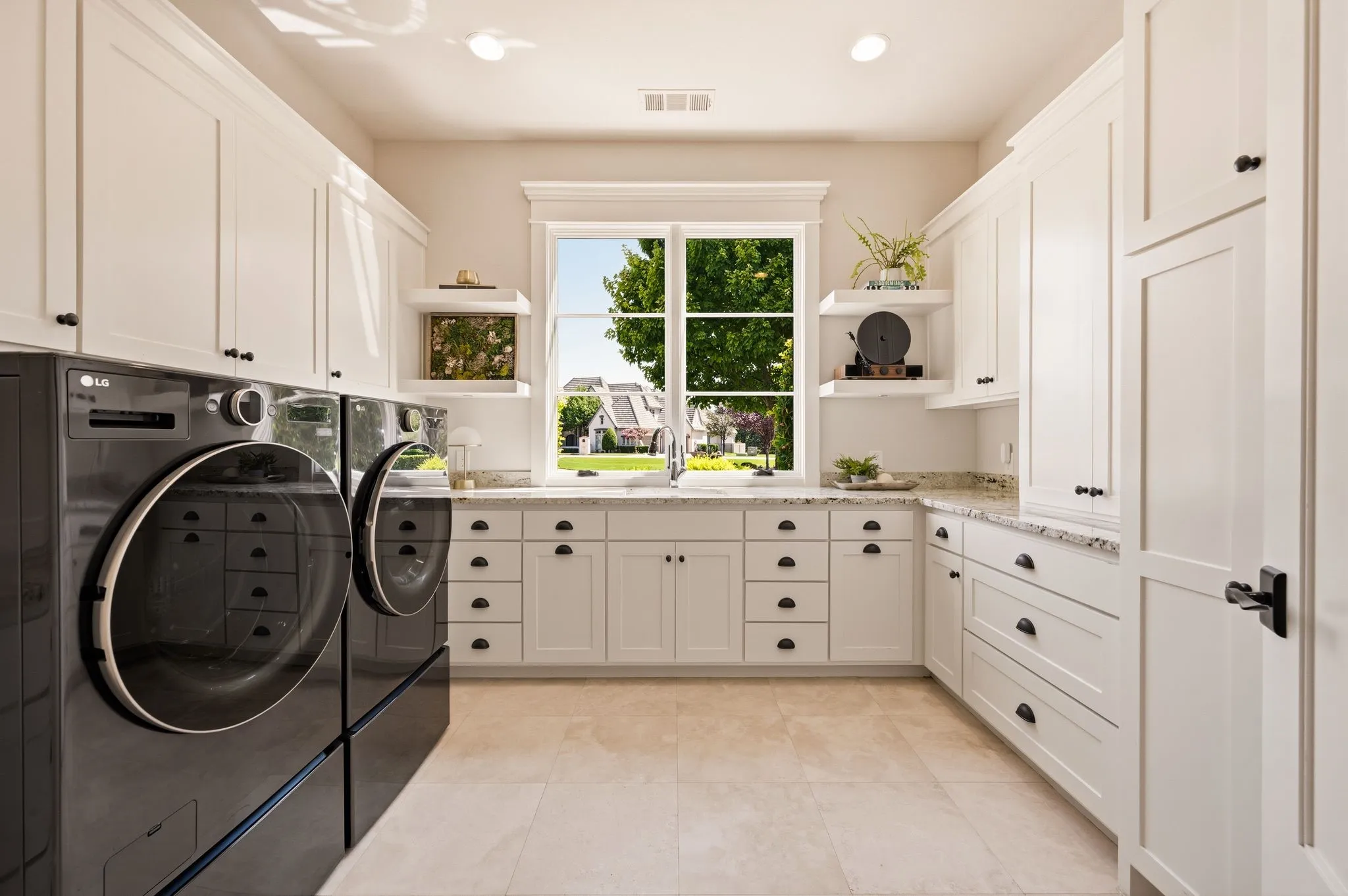 A beautifully finished laundry room elevates everyday routines.