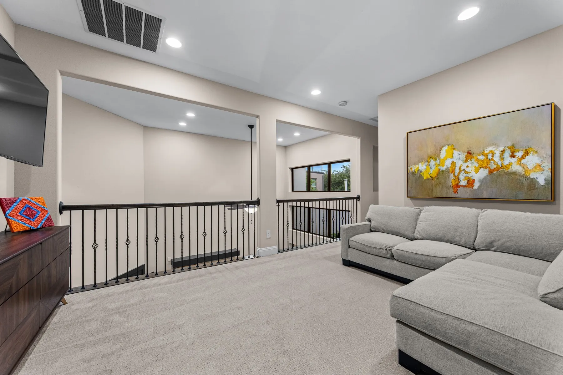 Lofted media room
