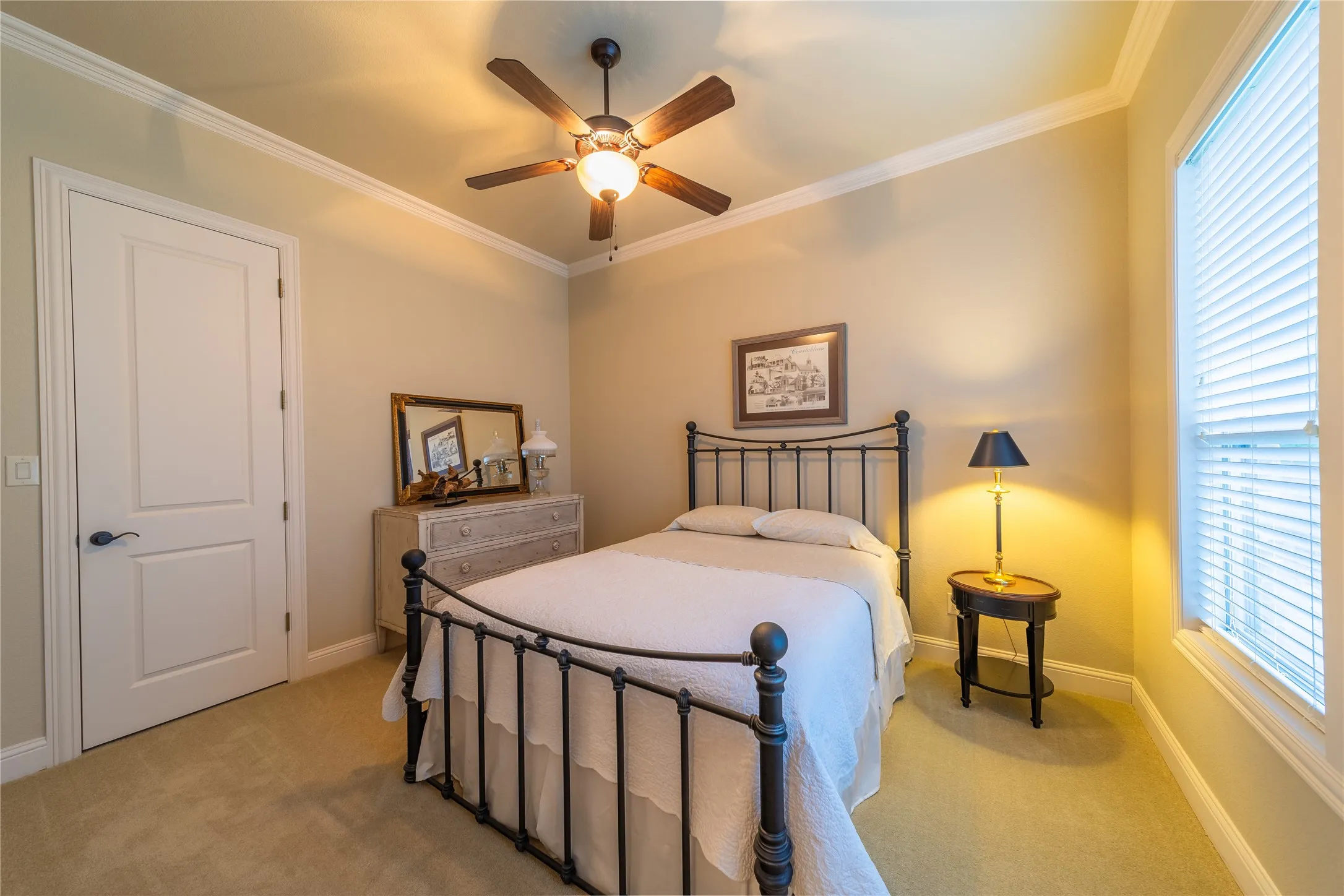 The second bedroom is located at the back of the home with window views to the back yard.