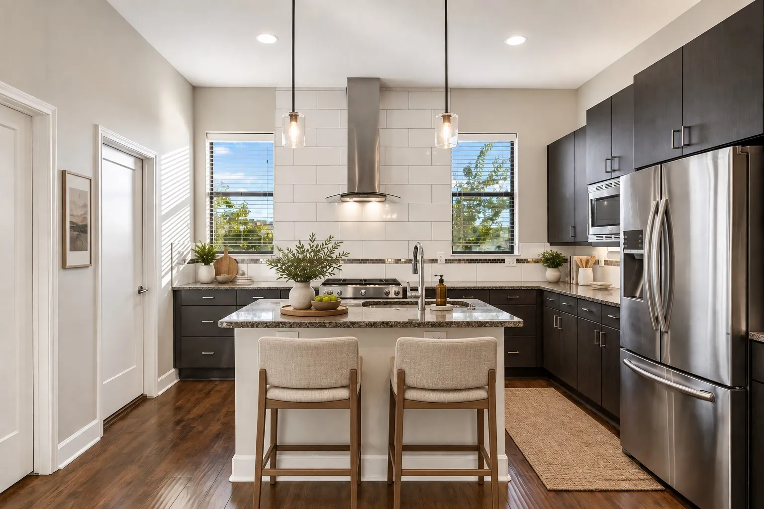 Kitchen virtually staged