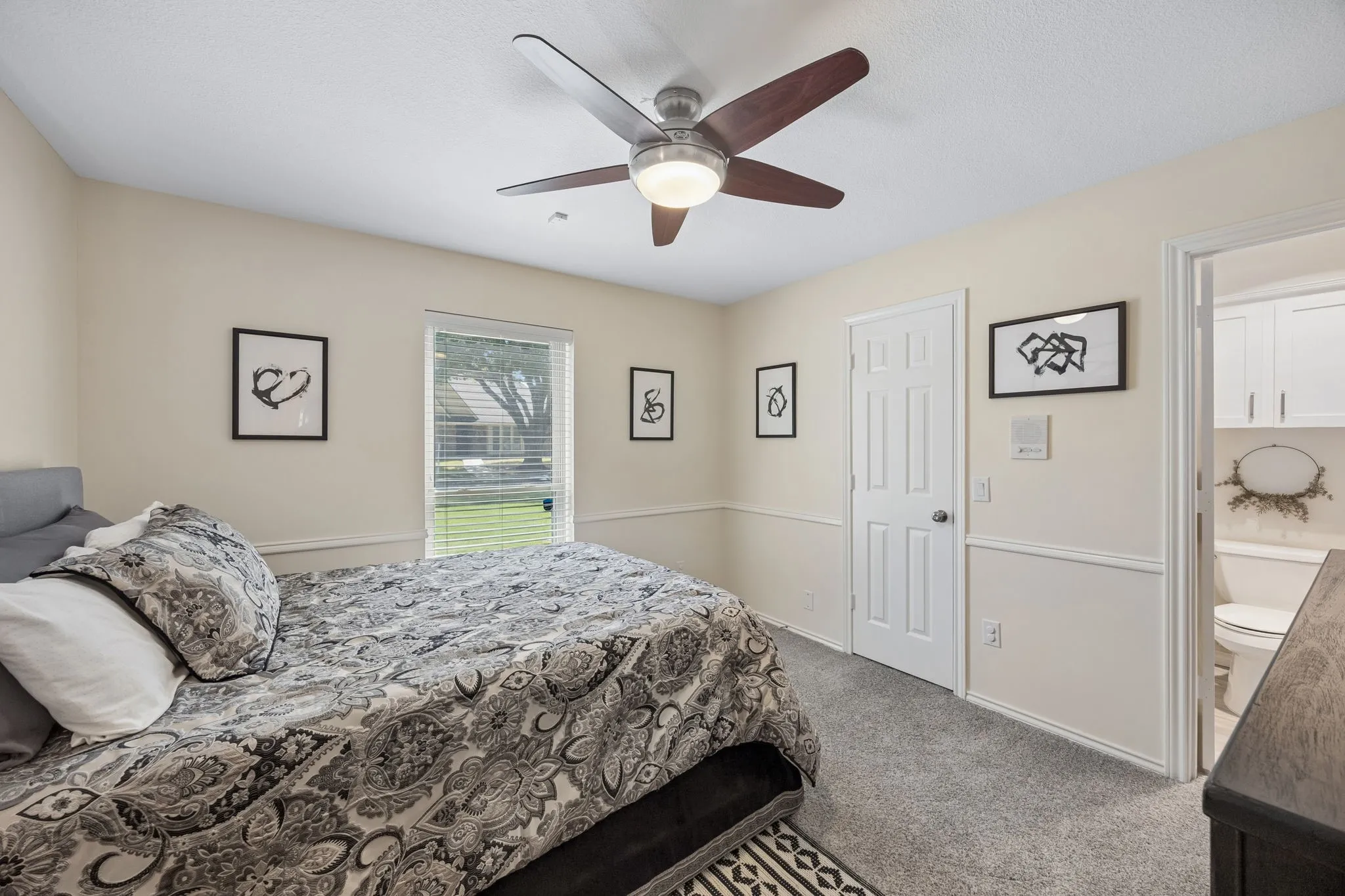 1549 Bamburgh bedroom in front of home