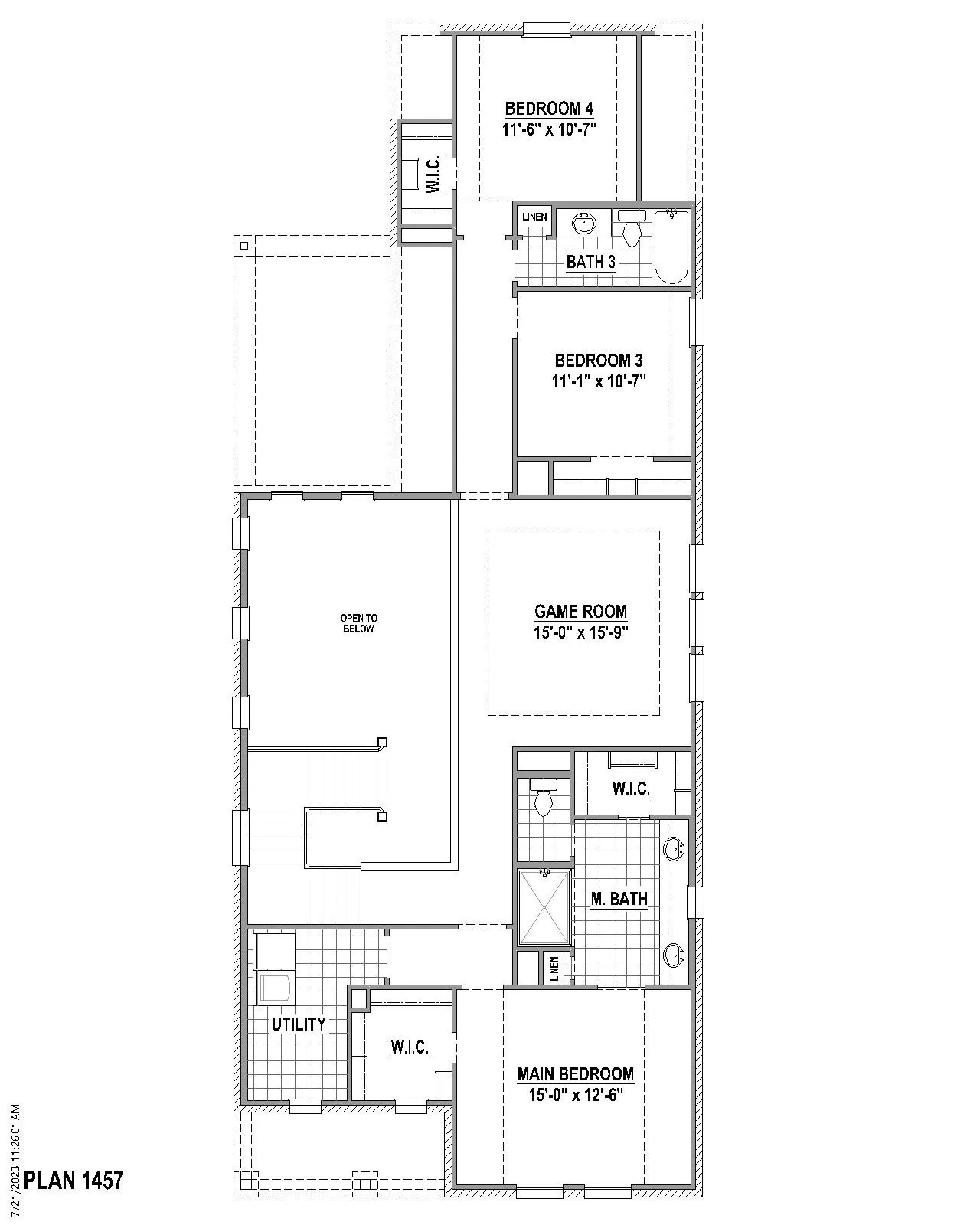 2nd level floor plan