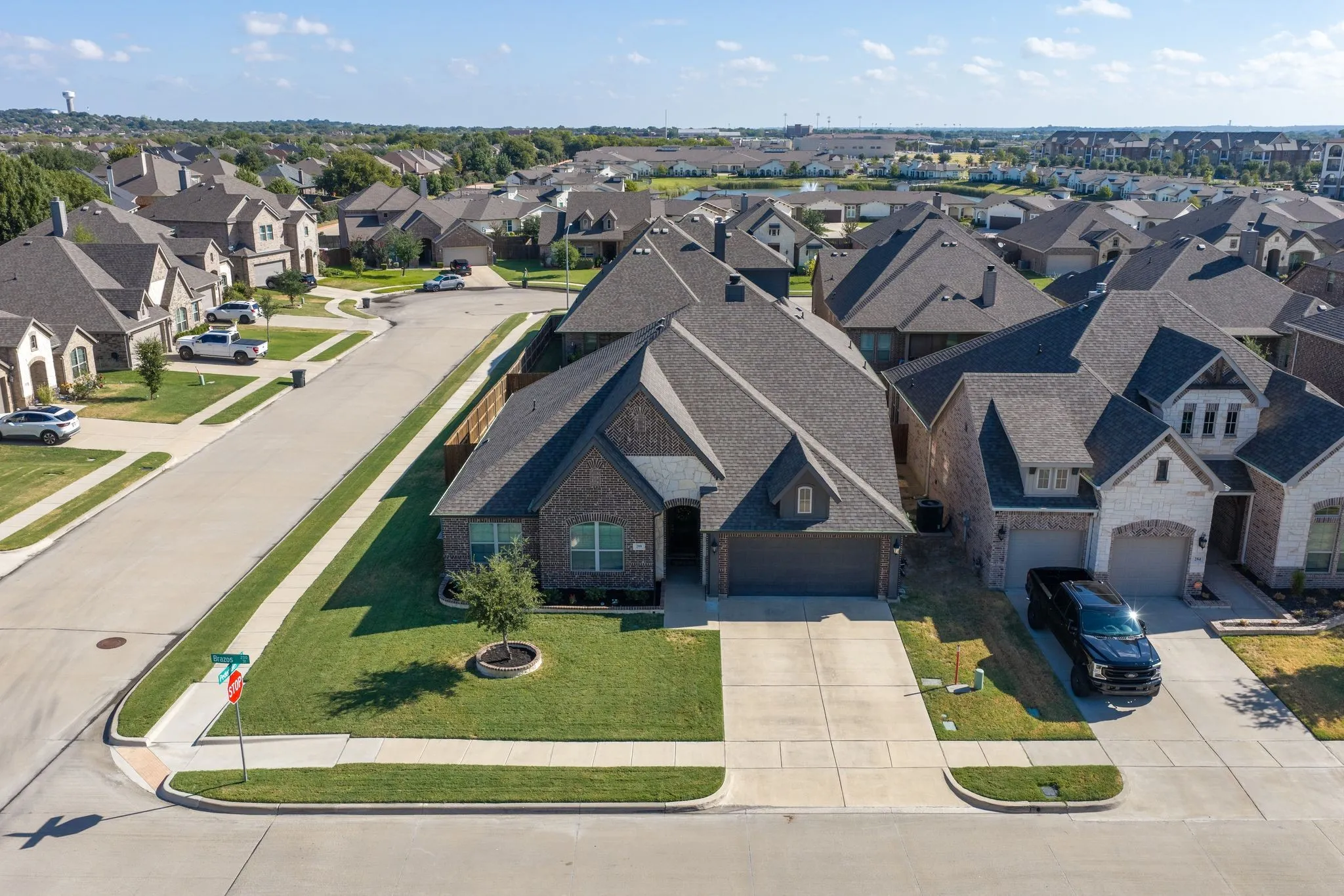 Very attractive, stately neighborhood.