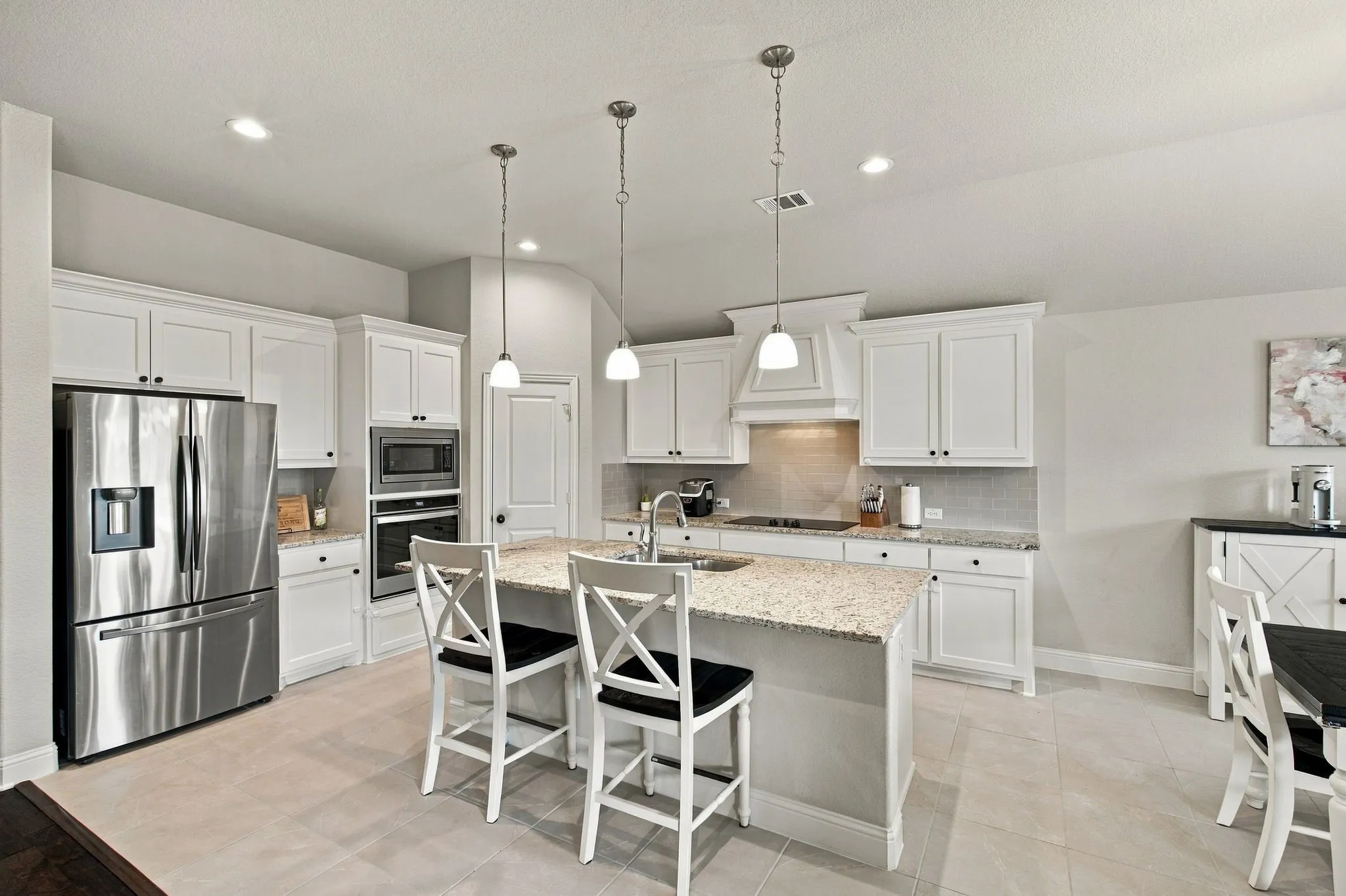 Large kitchen.