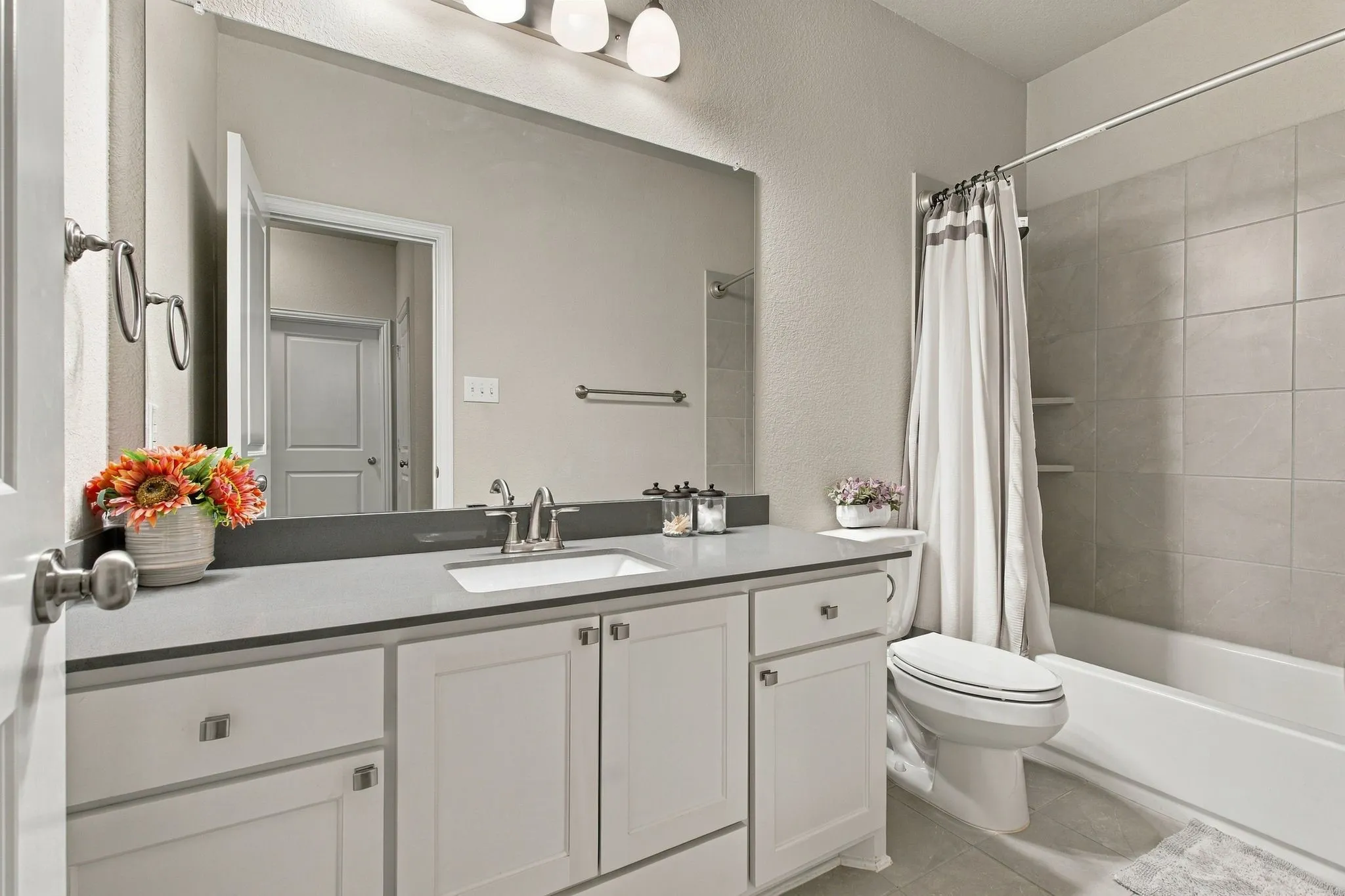 Hallway bathroom.