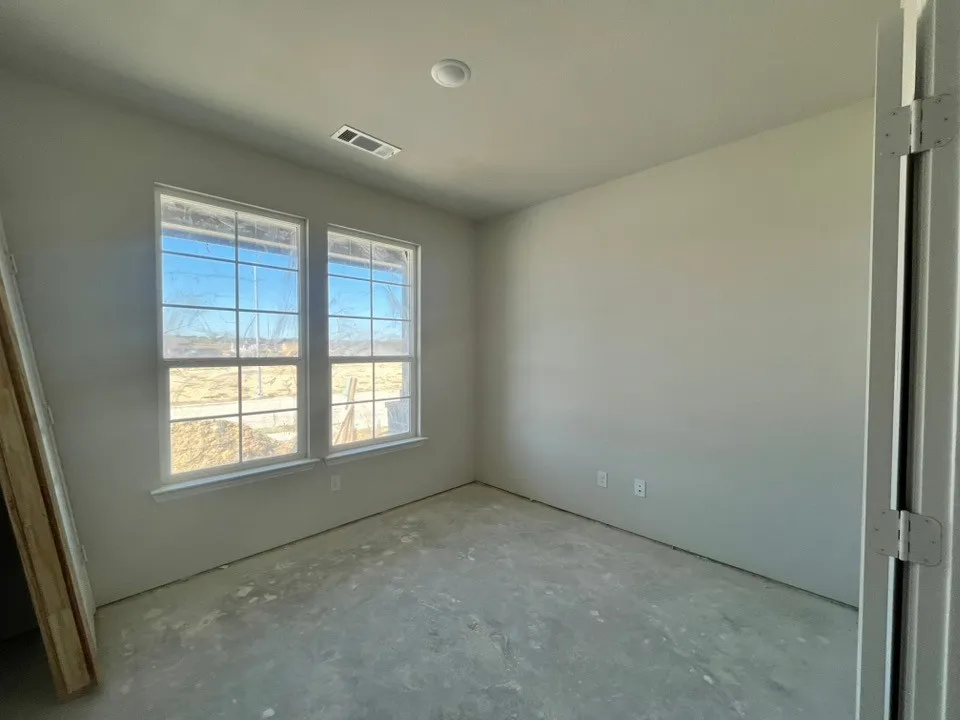 Dual windows with grid patterns