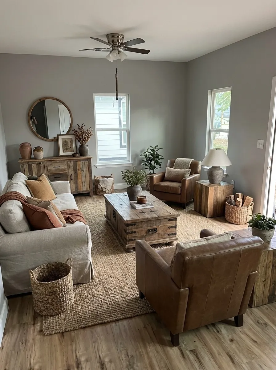 Staging photo of living room