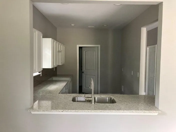 Front view of kitchen