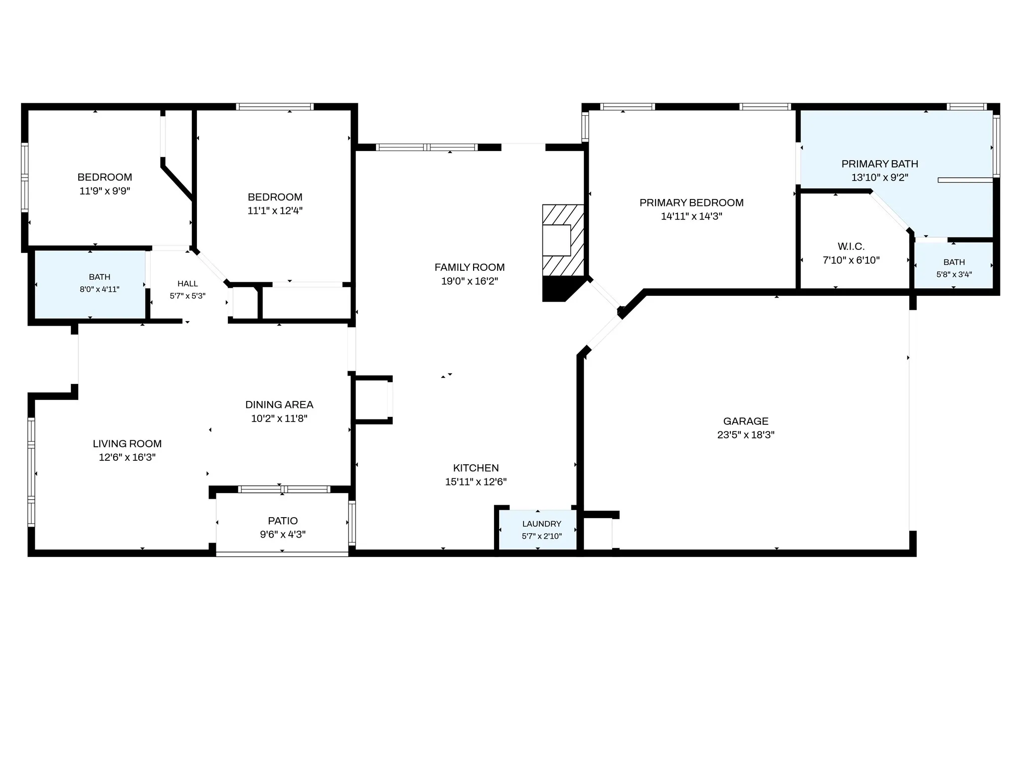 One Story Home With Split Primary Bedroom!