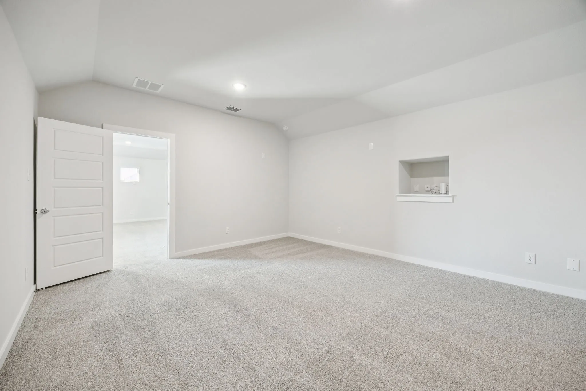 Media room in the Masters home plan by Trophy Signature Homes – REPRESENTATIVE PHOTO