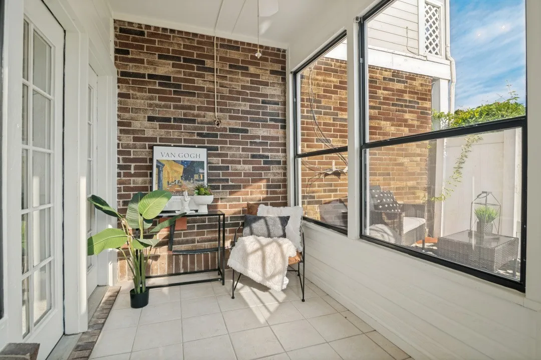 Sun room off the Living room.