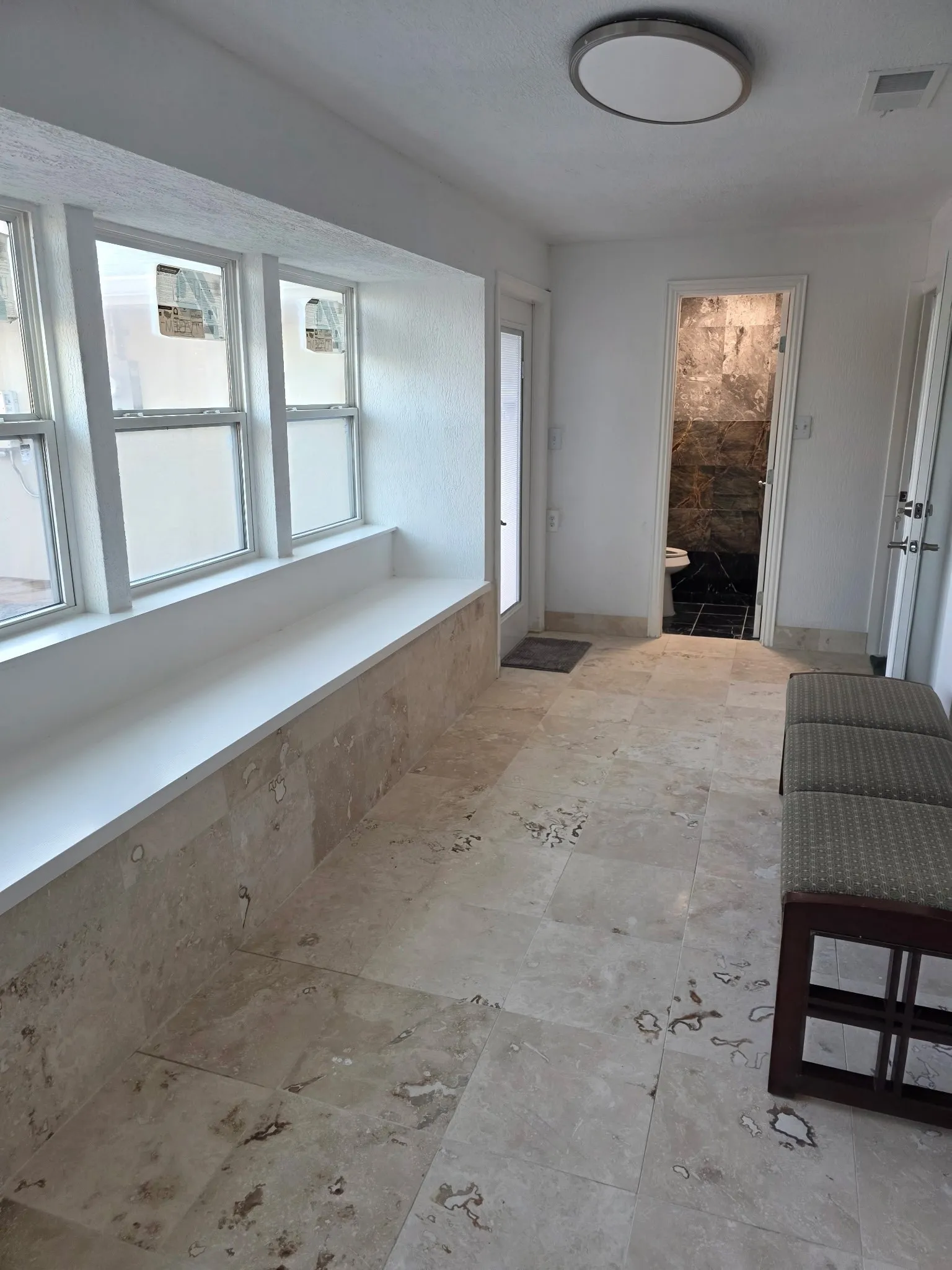 Corridor with visible vents