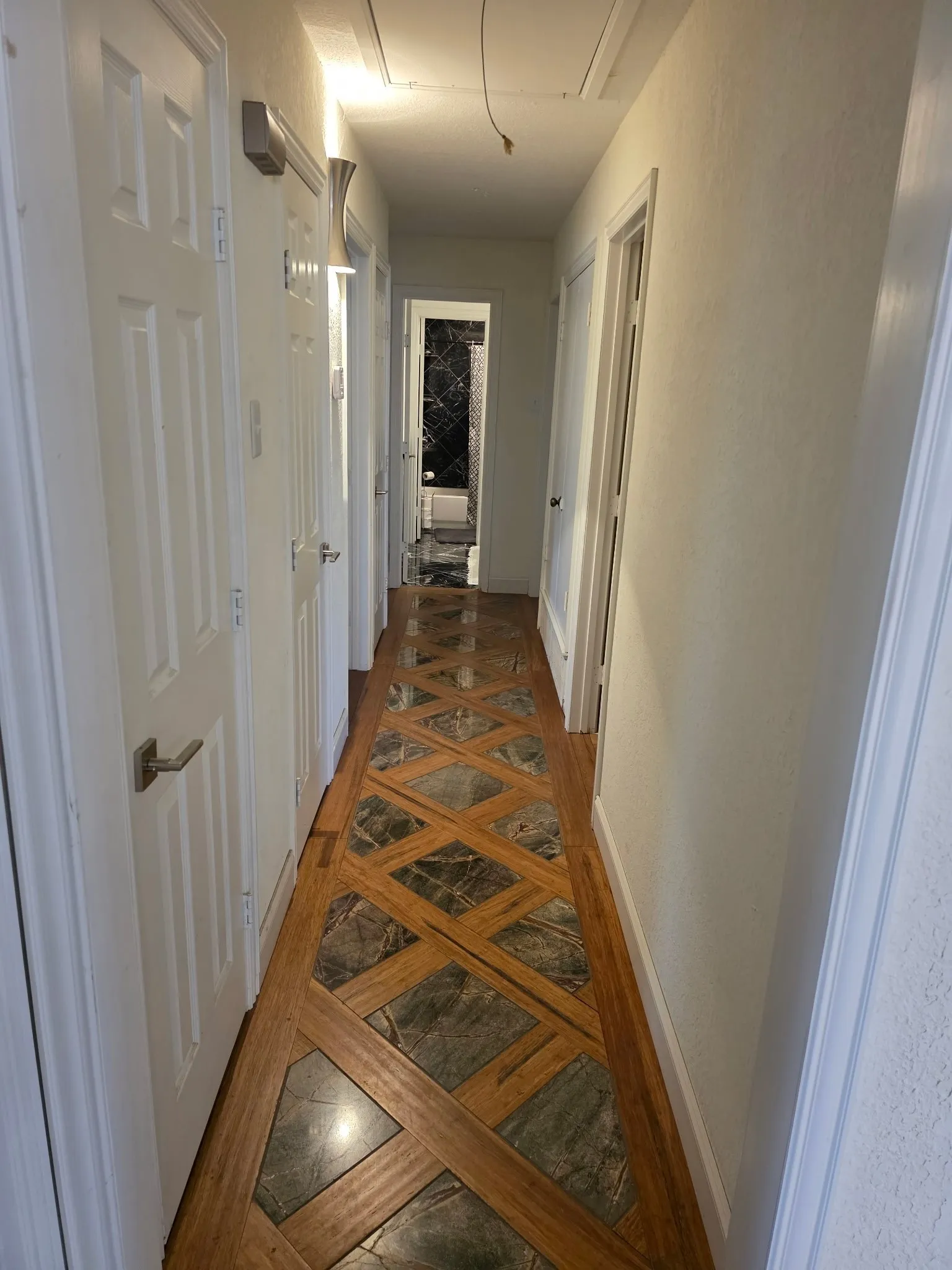 Hall with baseboards