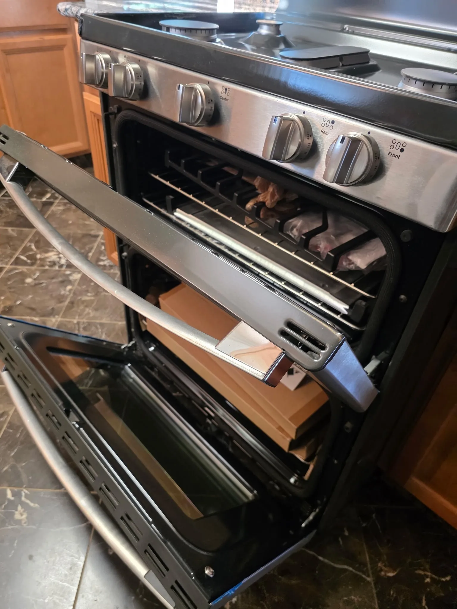 Interior details with stove